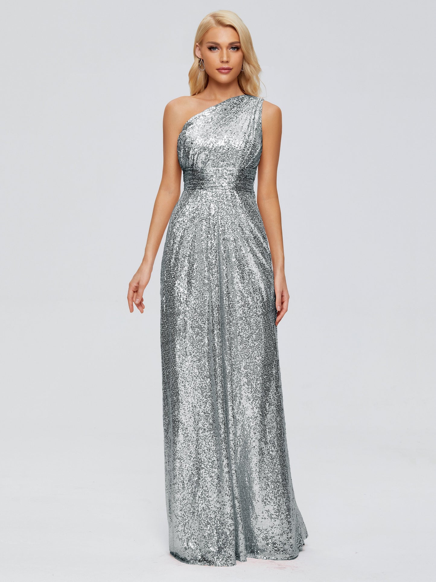 Bailey One Shoulder Sequins Bridesmaid Dress