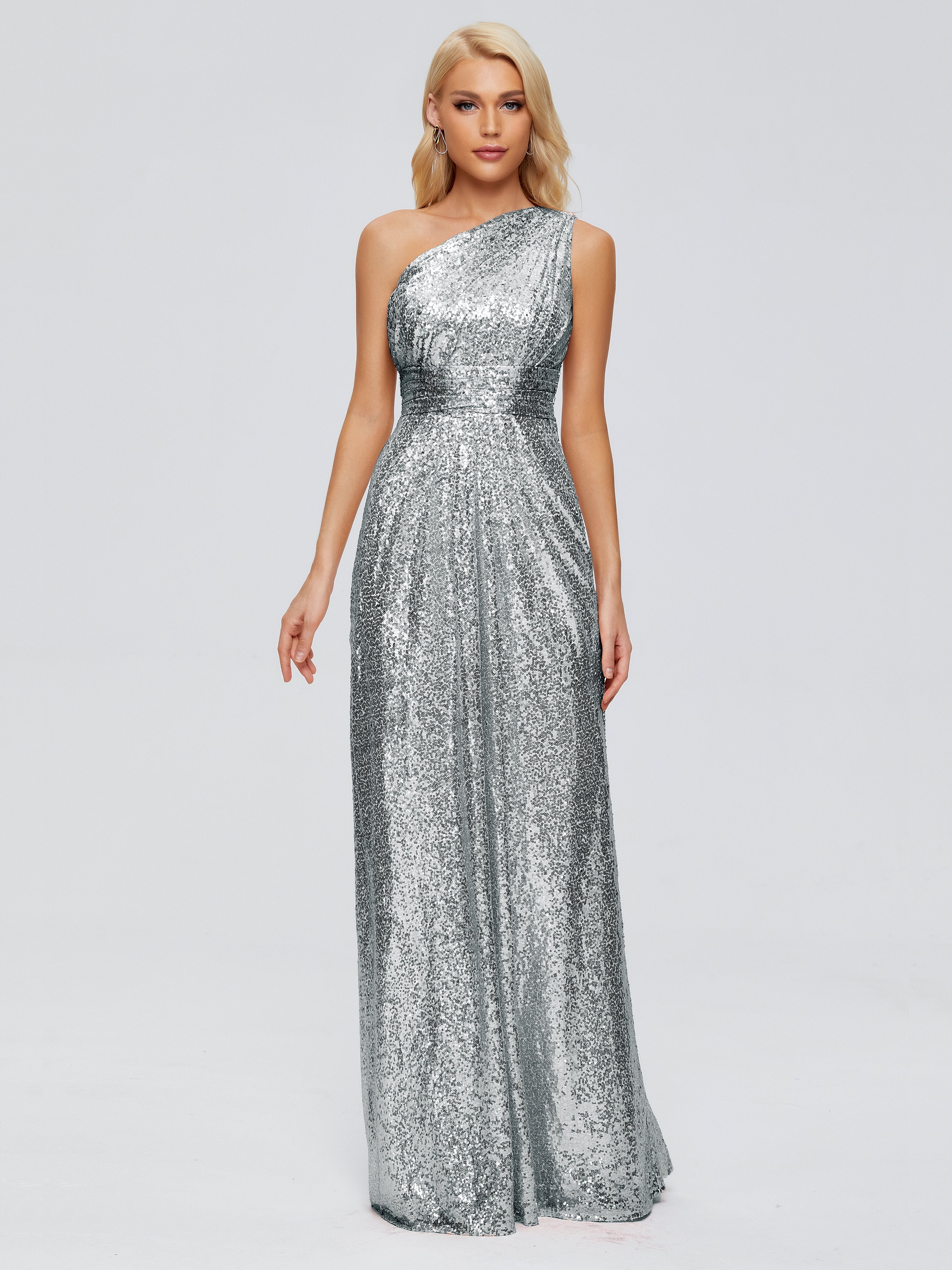 Bailey One Shoulder Sequins Bridesmaid Dress
