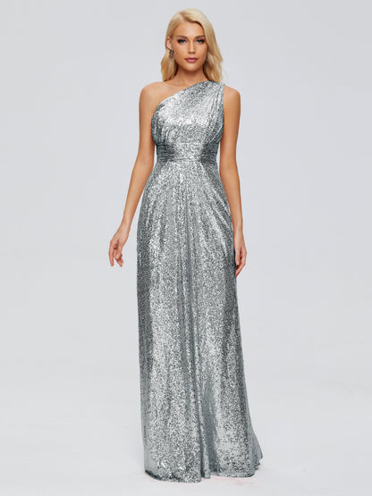 Bailey One Shoulder Sequins Bridesmaid Dress