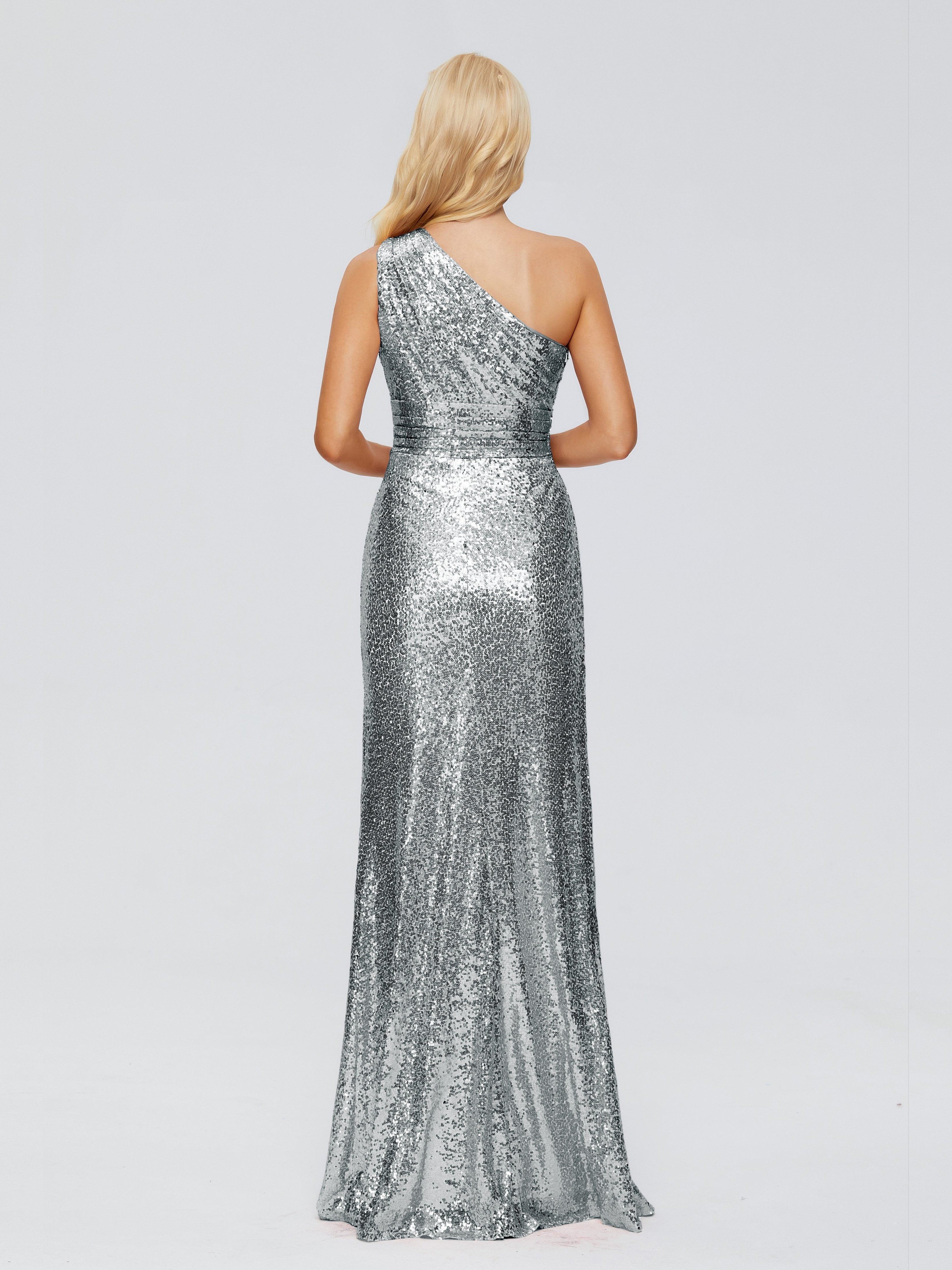 Bailey One Shoulder Sequins Bridesmaid Dress