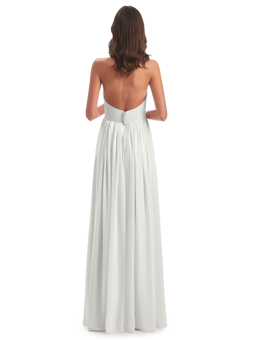Camila A-line Halter Pleating Long Bridesmaid Dresses