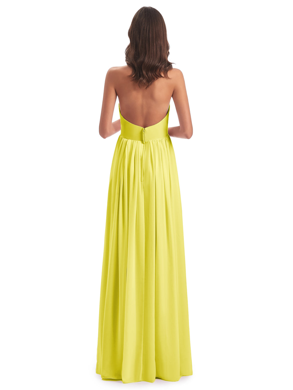 Camila A-line Halter Pleating Long Bridesmaid Dresses