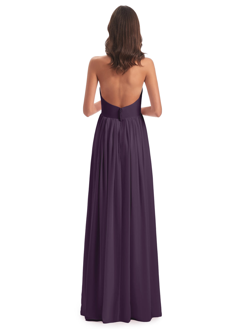 Camila A-line Halter Pleating Long Bridesmaid Dresses