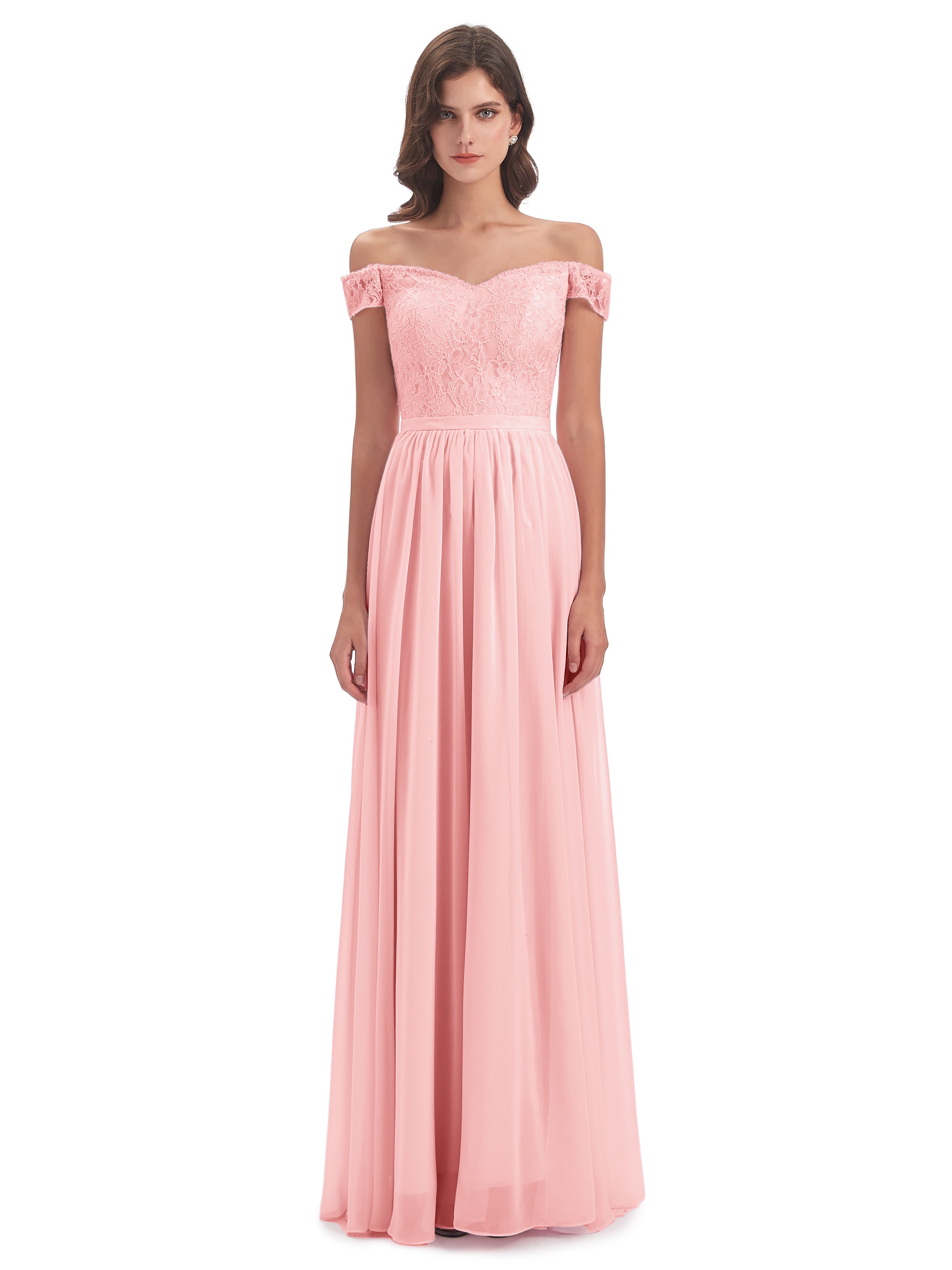 Charlotte Floor Length Off The Shoulder Bridesmaid Dresses