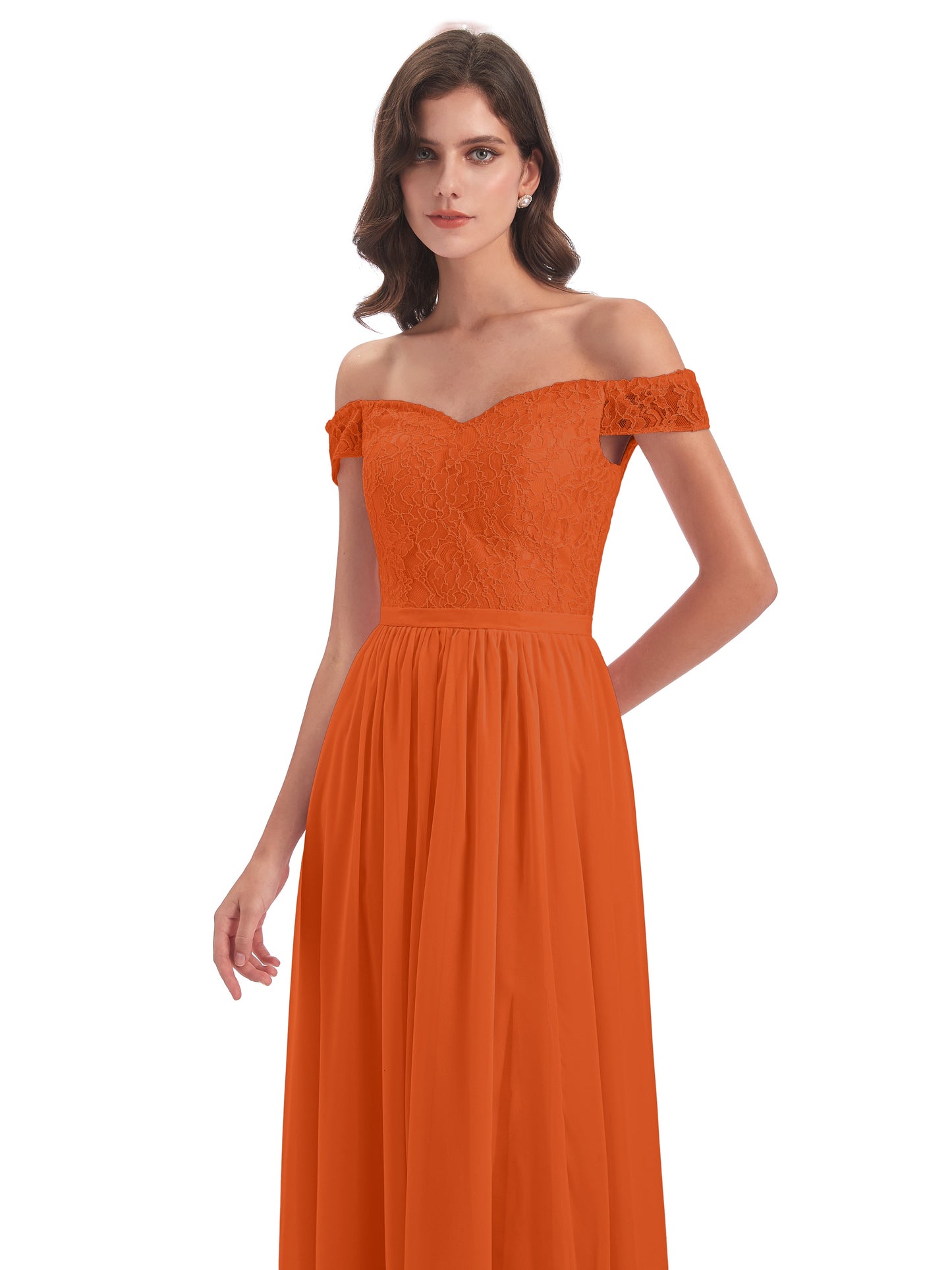 Charlotte Floor Length Off The Shoulder Bridesmaid Dresses