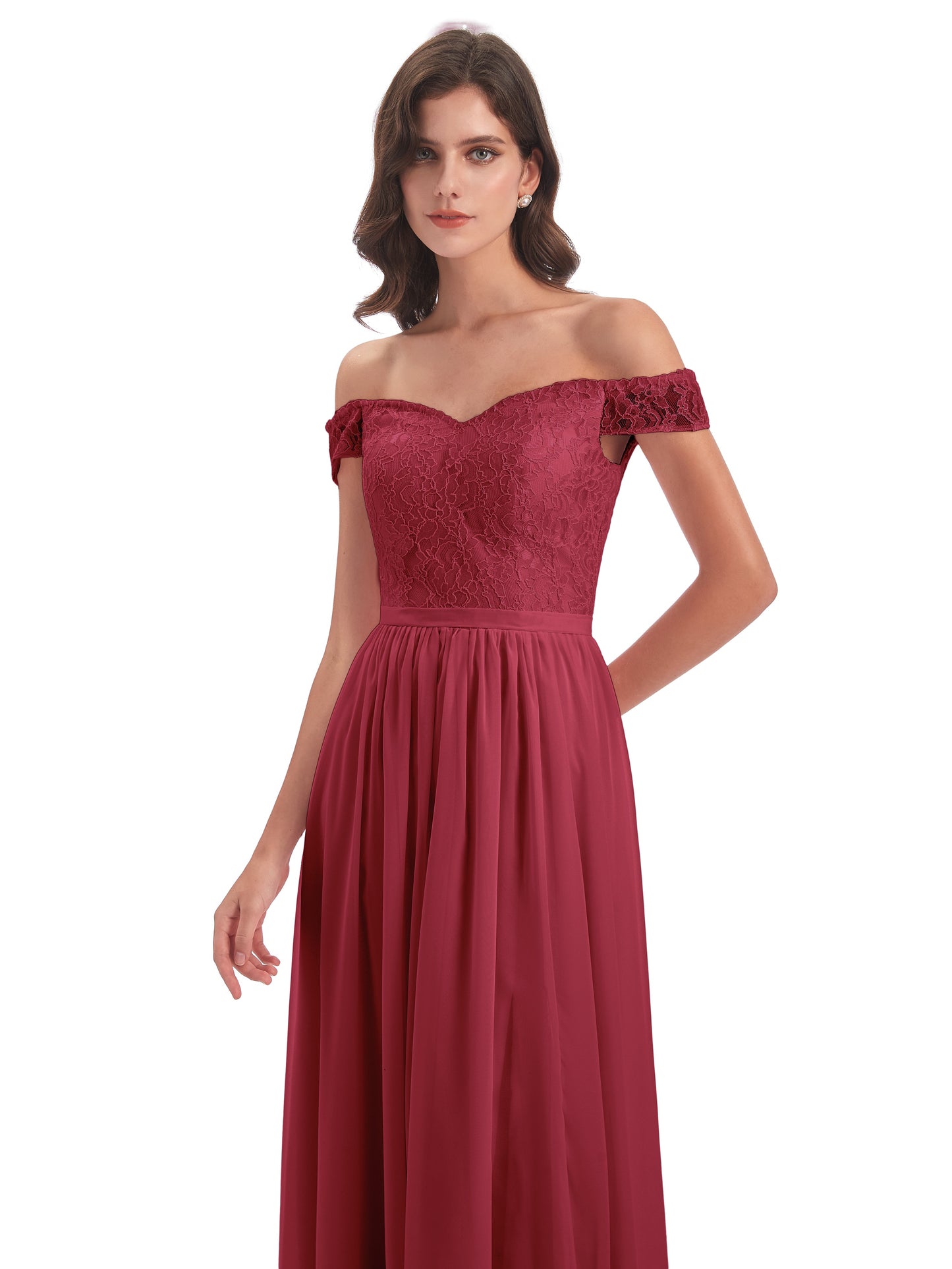 Charlotte Floor Length Off The Shoulder Bridesmaid Dresses