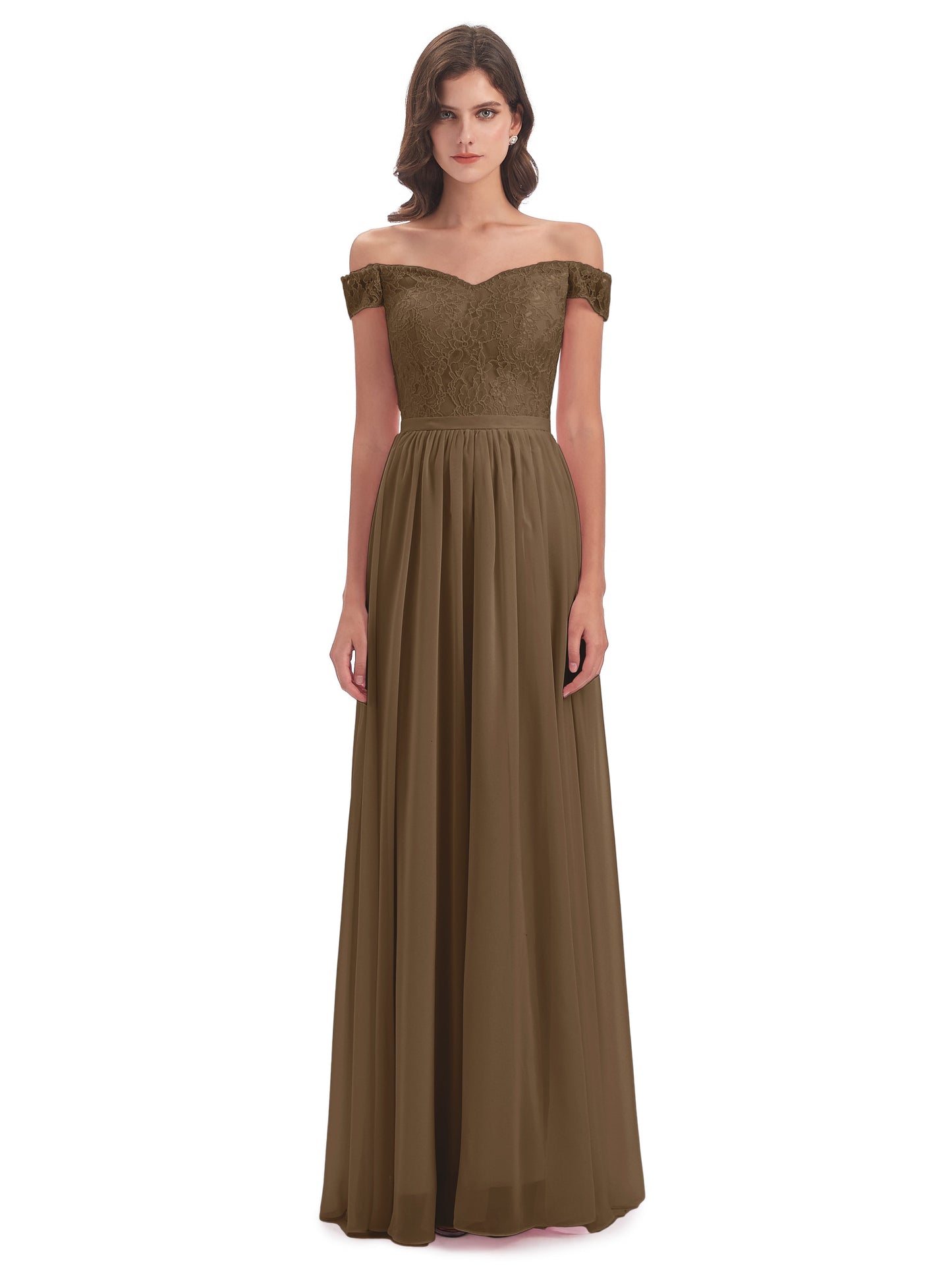 Charlotte Floor Length Off The Shoulder Bridesmaid Dresses