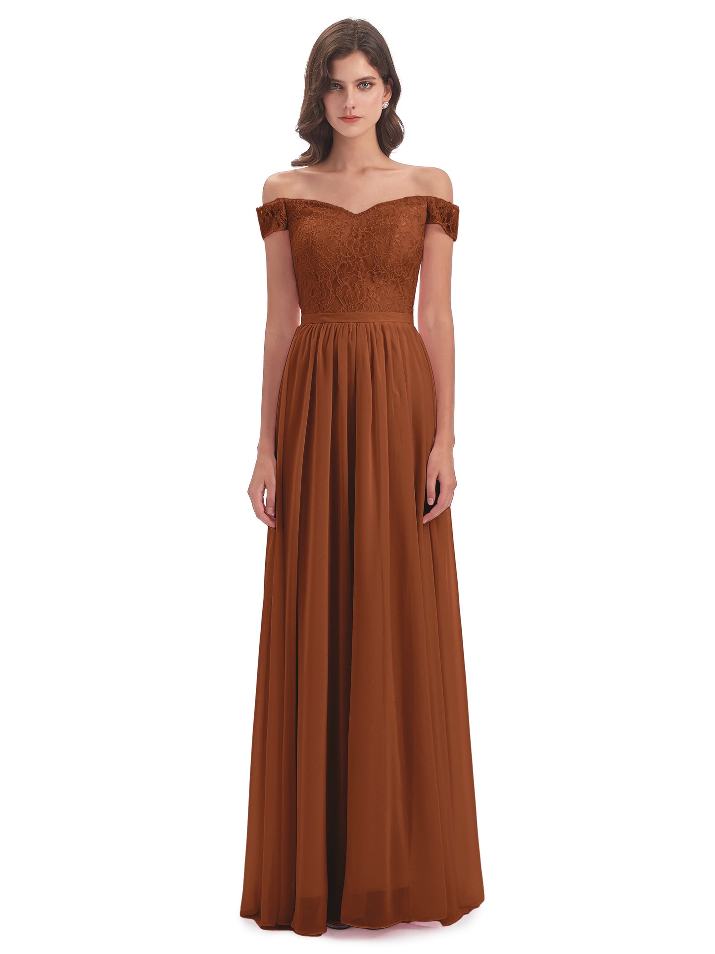 Charlotte Floor Length Off The Shoulder Bridesmaid Dresses