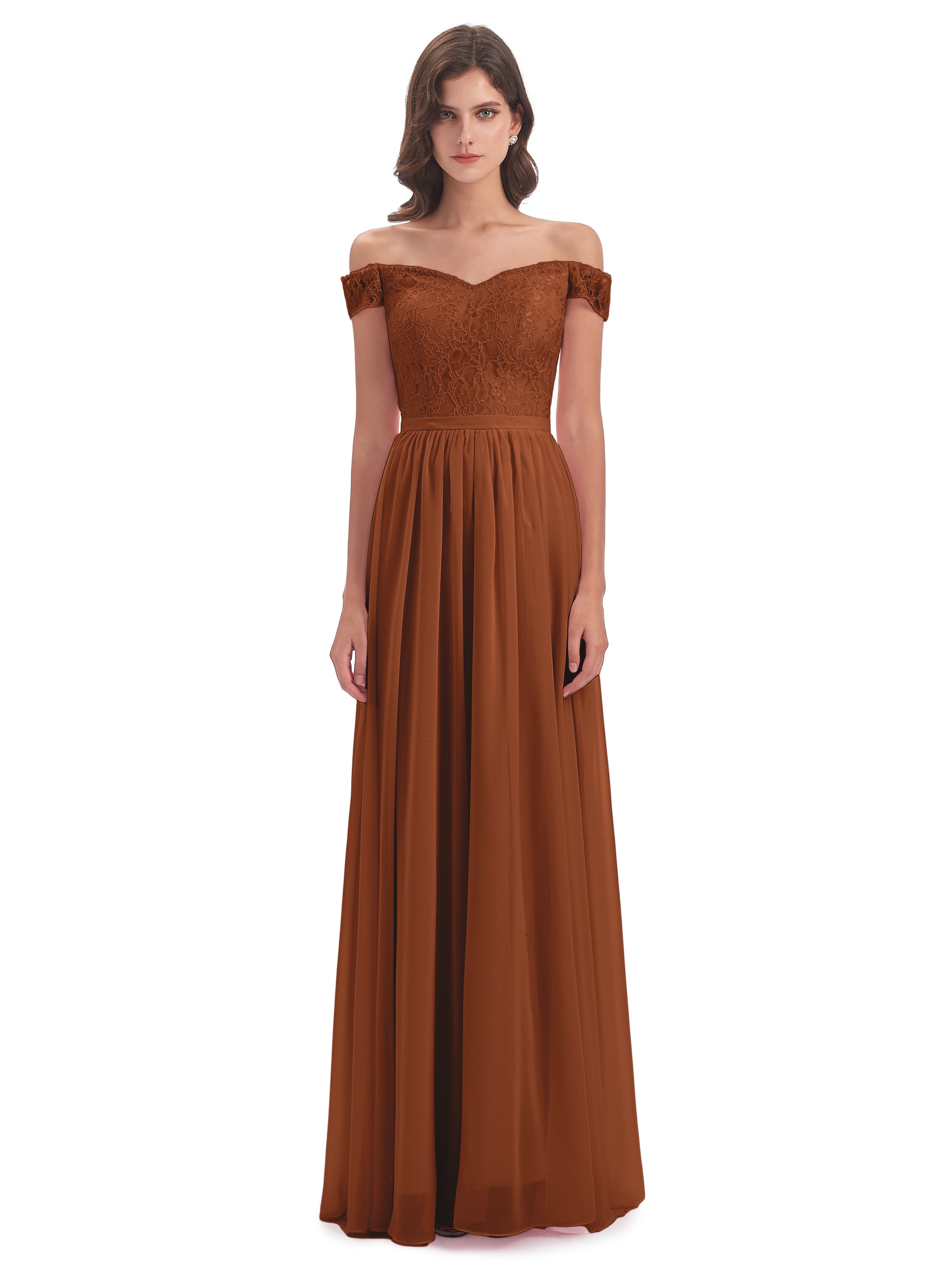 Charlotte Floor Length Off The Shoulder Bridesmaid Dresses
