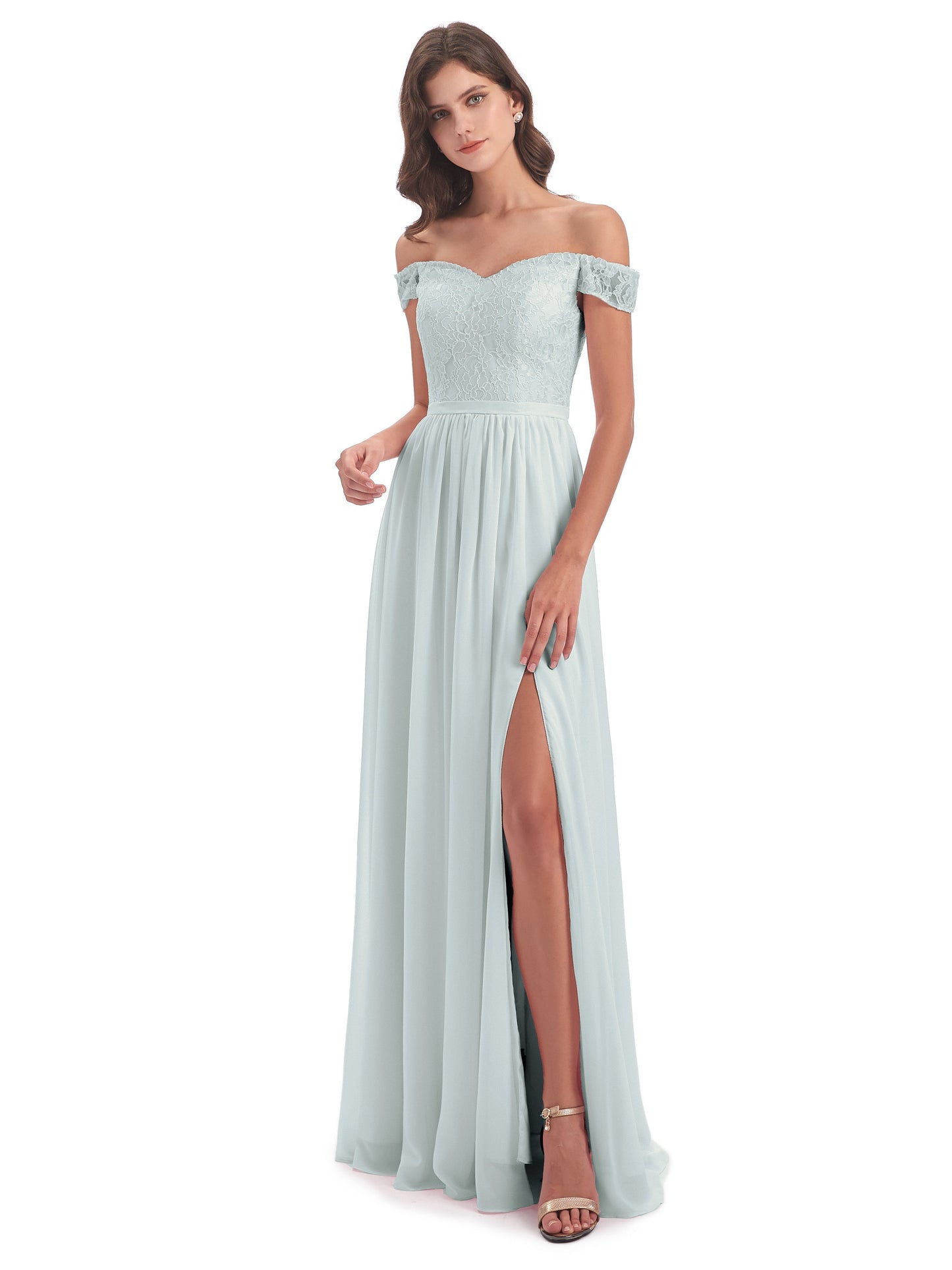 Charlotte Floor Length Off The Shoulder Bridesmaid Dresses