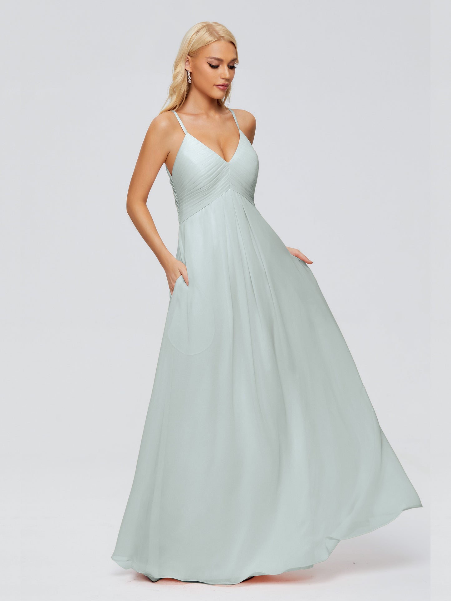 Hadley Spaghetti Straps Chiffon Bridesmaid Dresses