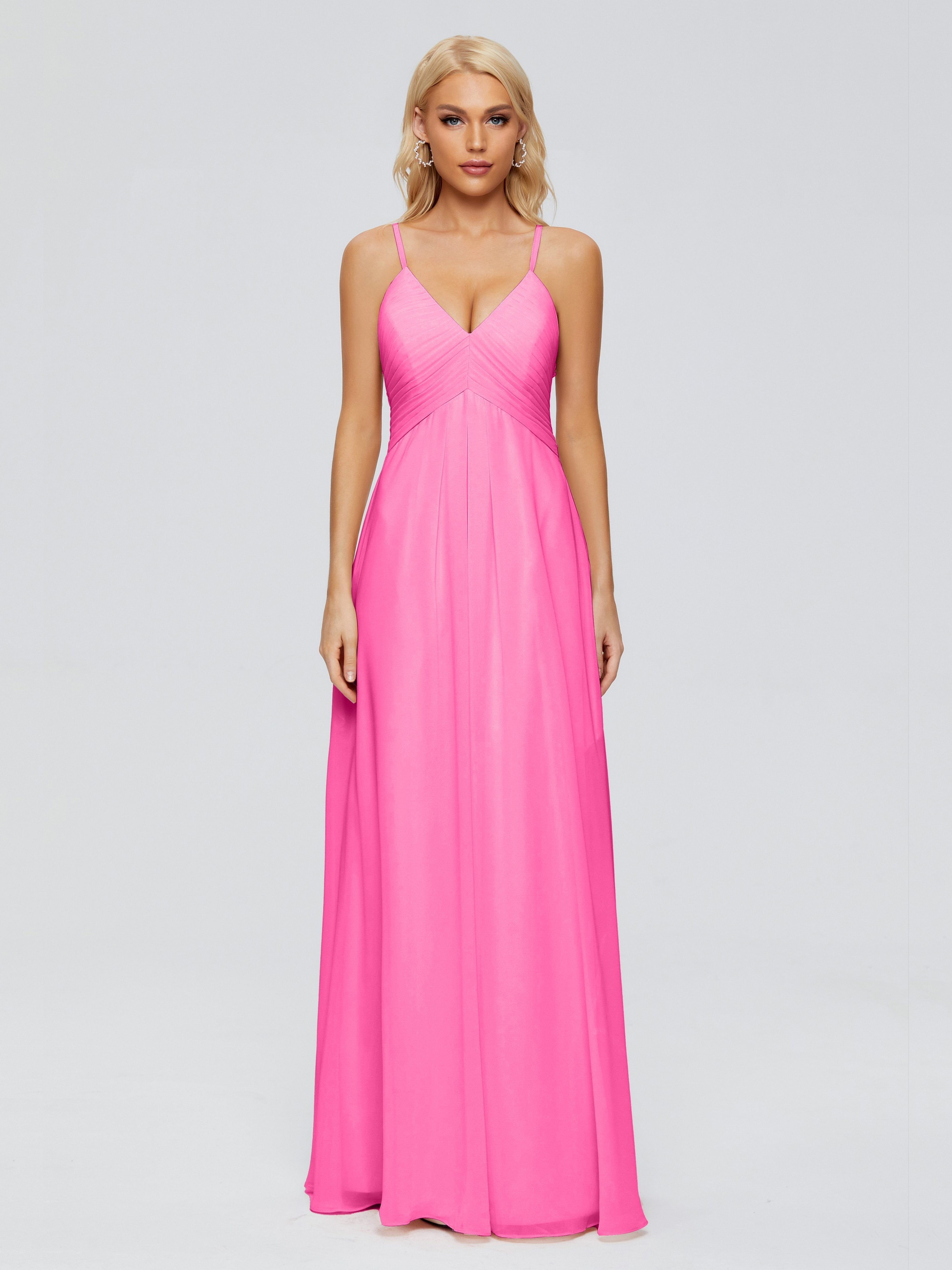 Hadley Spaghetti Straps Chiffon Bridesmaid Dresses