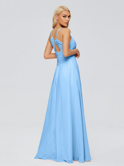 Hadley Spaghetti Straps Chiffon Bridesmaid Dresses