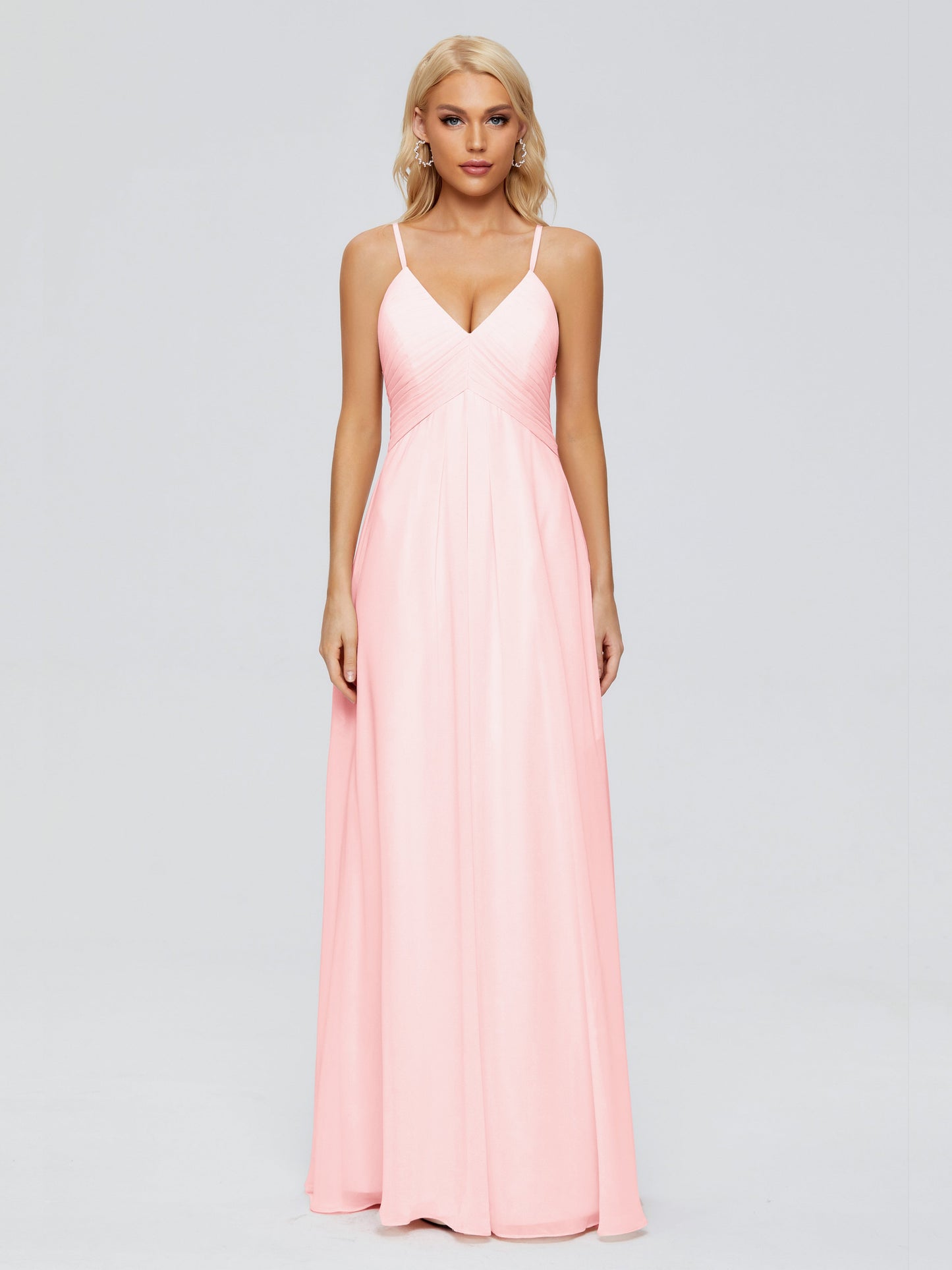 Hadley Spaghetti Straps Chiffon Bridesmaid Dresses