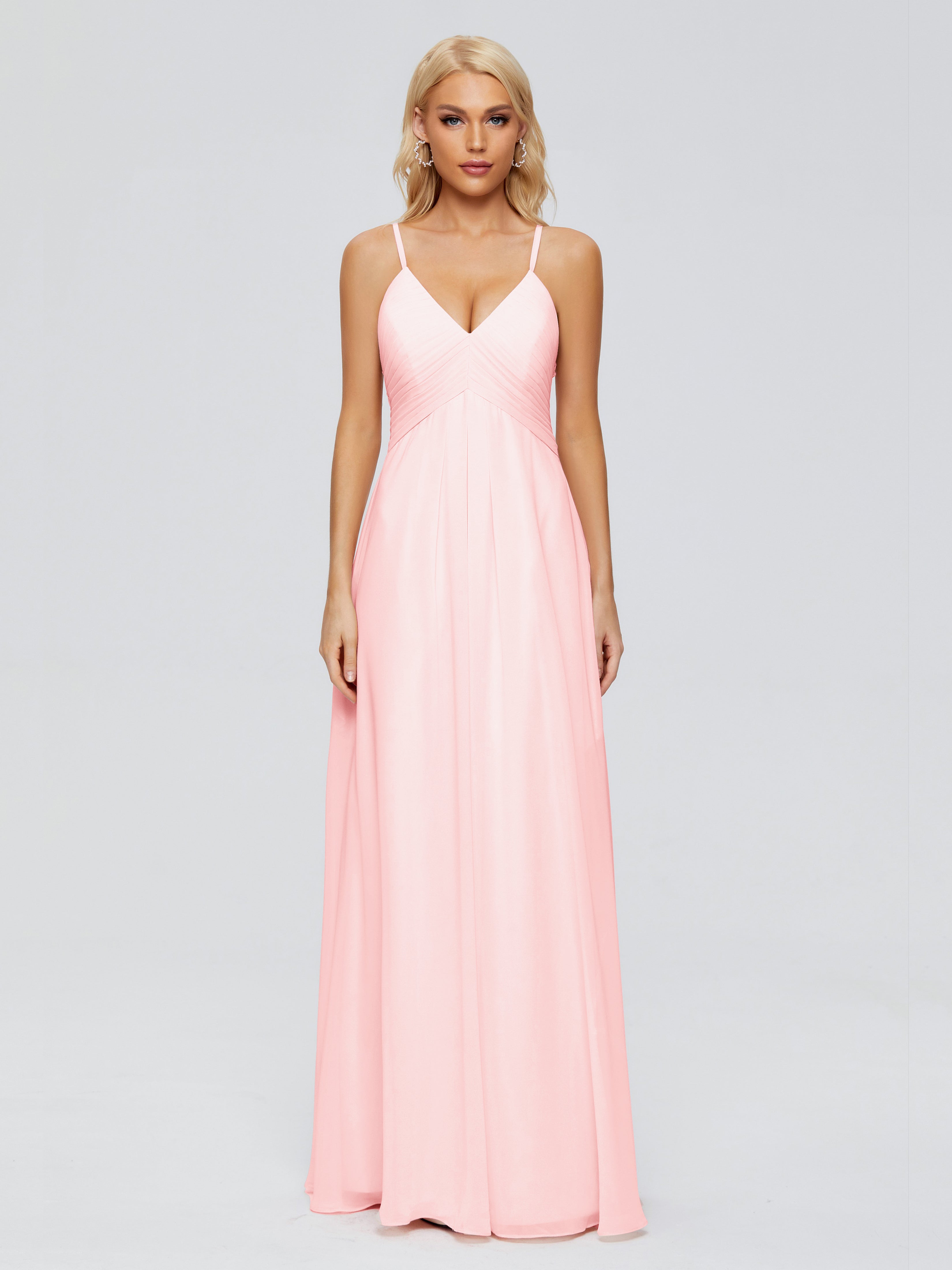 Hadley Spaghetti Straps Chiffon Bridesmaid Dresses