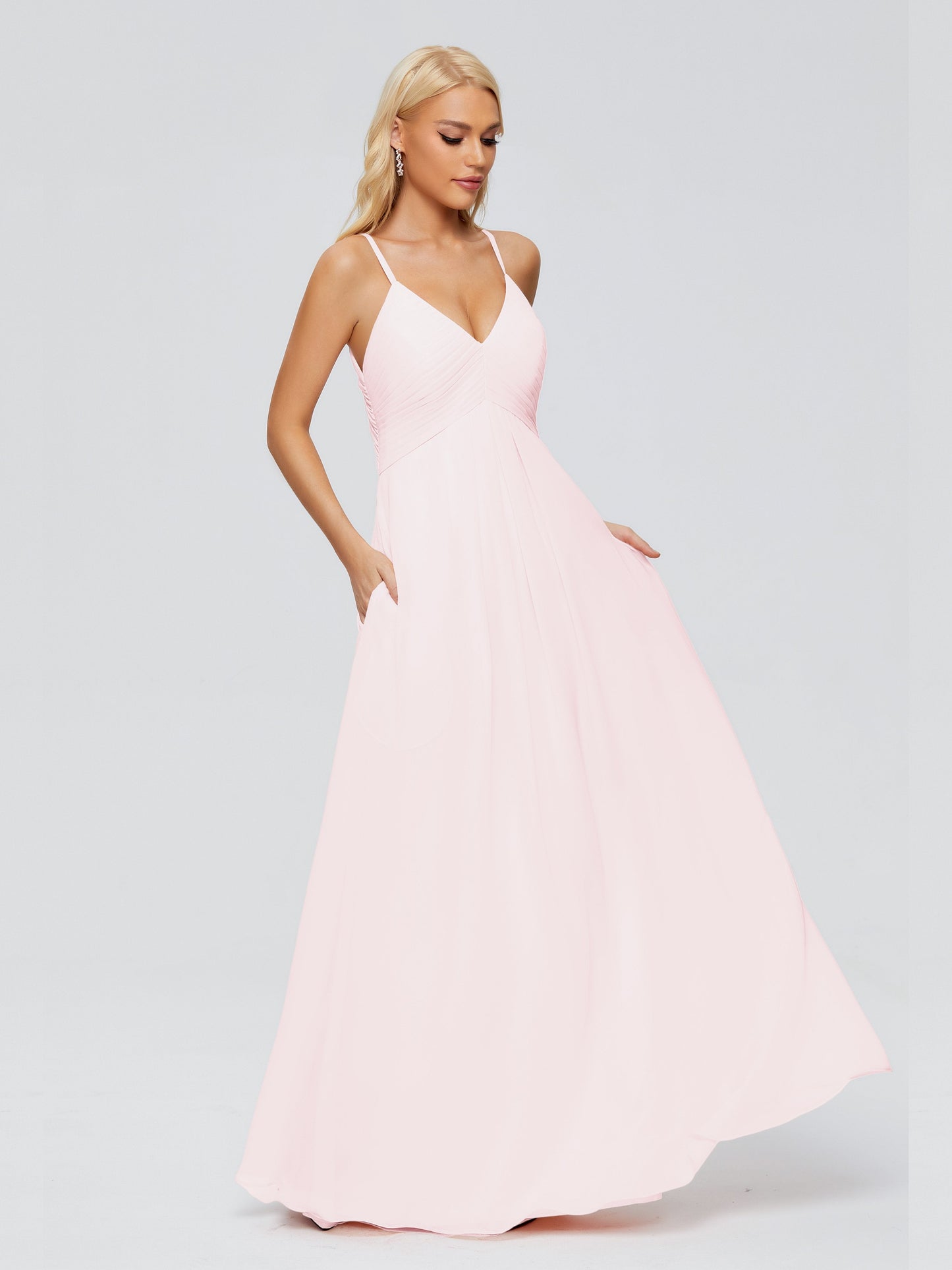Hadley Spaghetti Straps Chiffon Bridesmaid Dresses