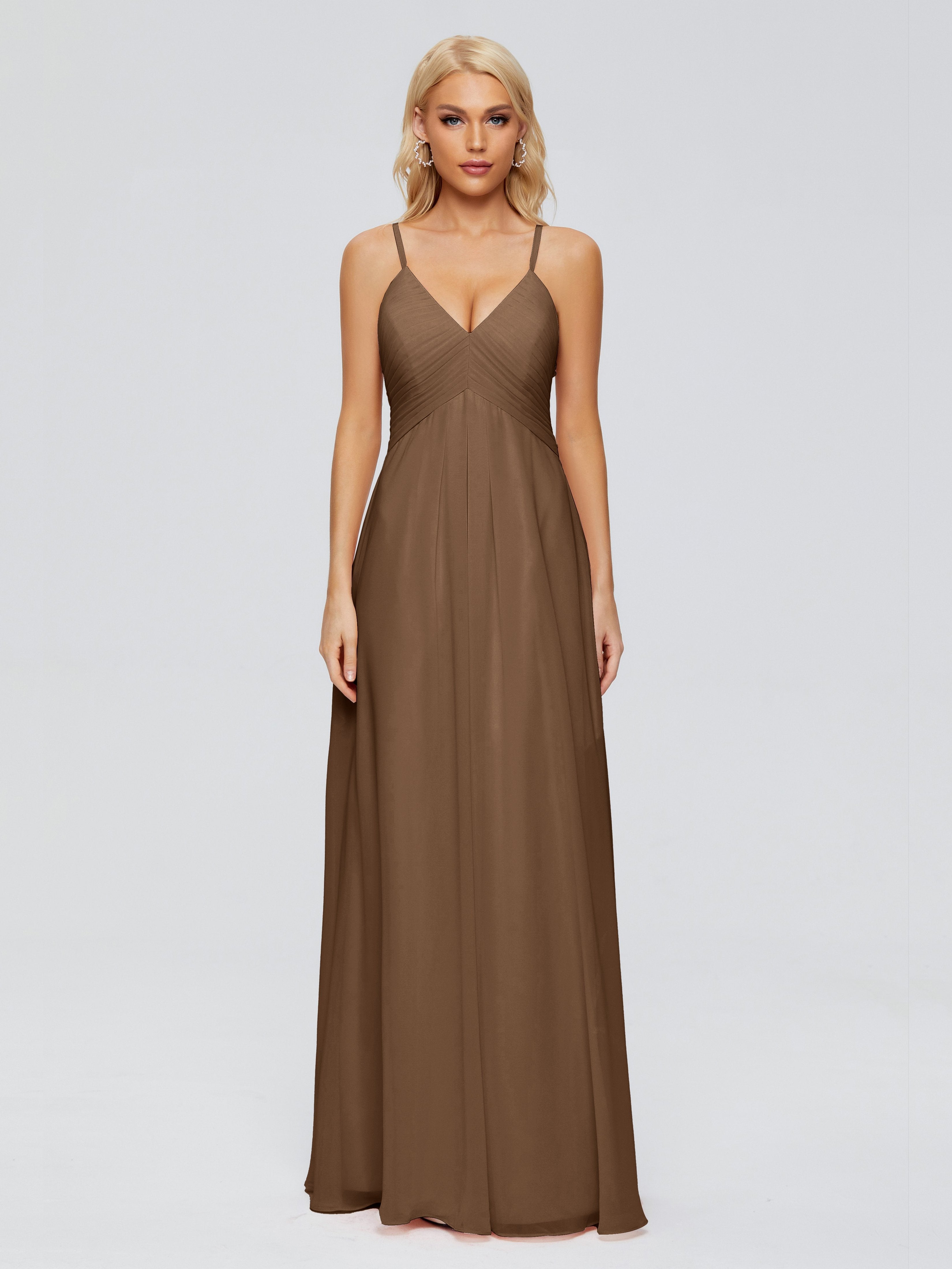 Hadley Spaghetti Straps Chiffon Bridesmaid Dresses