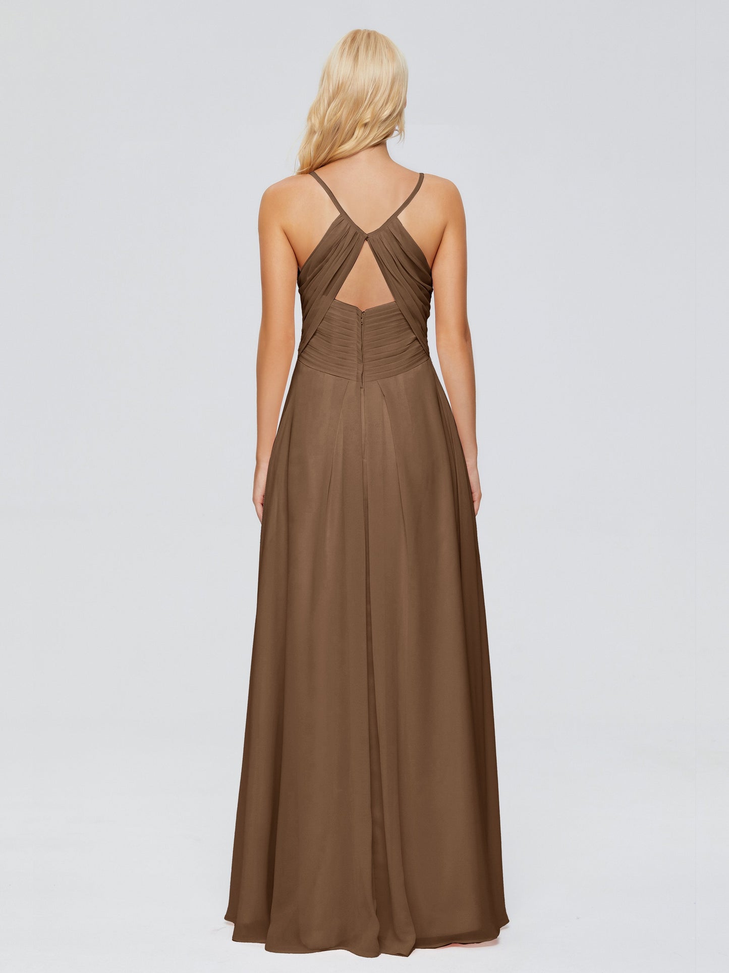Hadley Spaghetti Straps Chiffon Bridesmaid Dresses