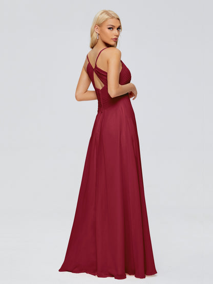 Hadley Spaghetti Straps Chiffon Bridesmaid Dresses