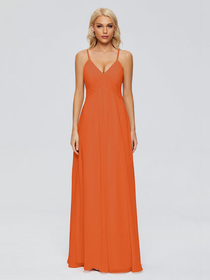 Hadley Spaghetti Straps Chiffon Bridesmaid Dresses