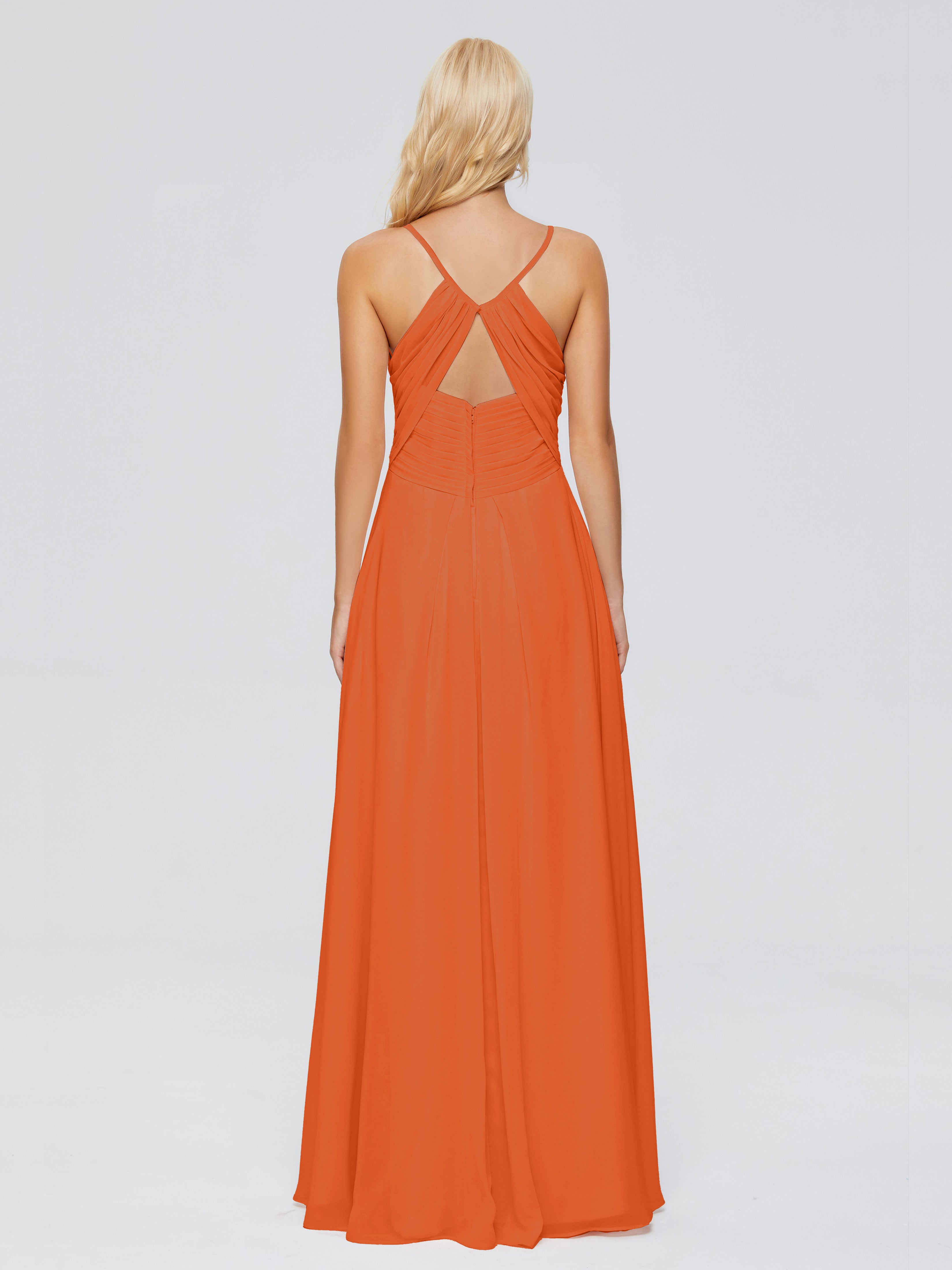 Hadley Spaghetti Straps Chiffon Bridesmaid Dresses