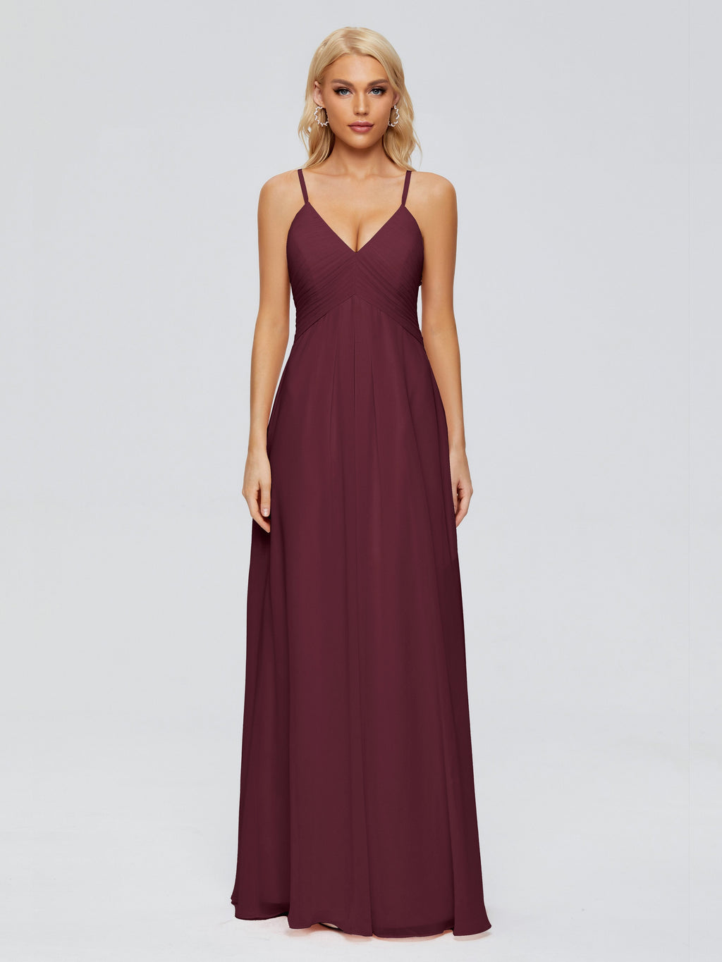 Hadley Spaghetti Straps Chiffon Bridesmaid Dresses