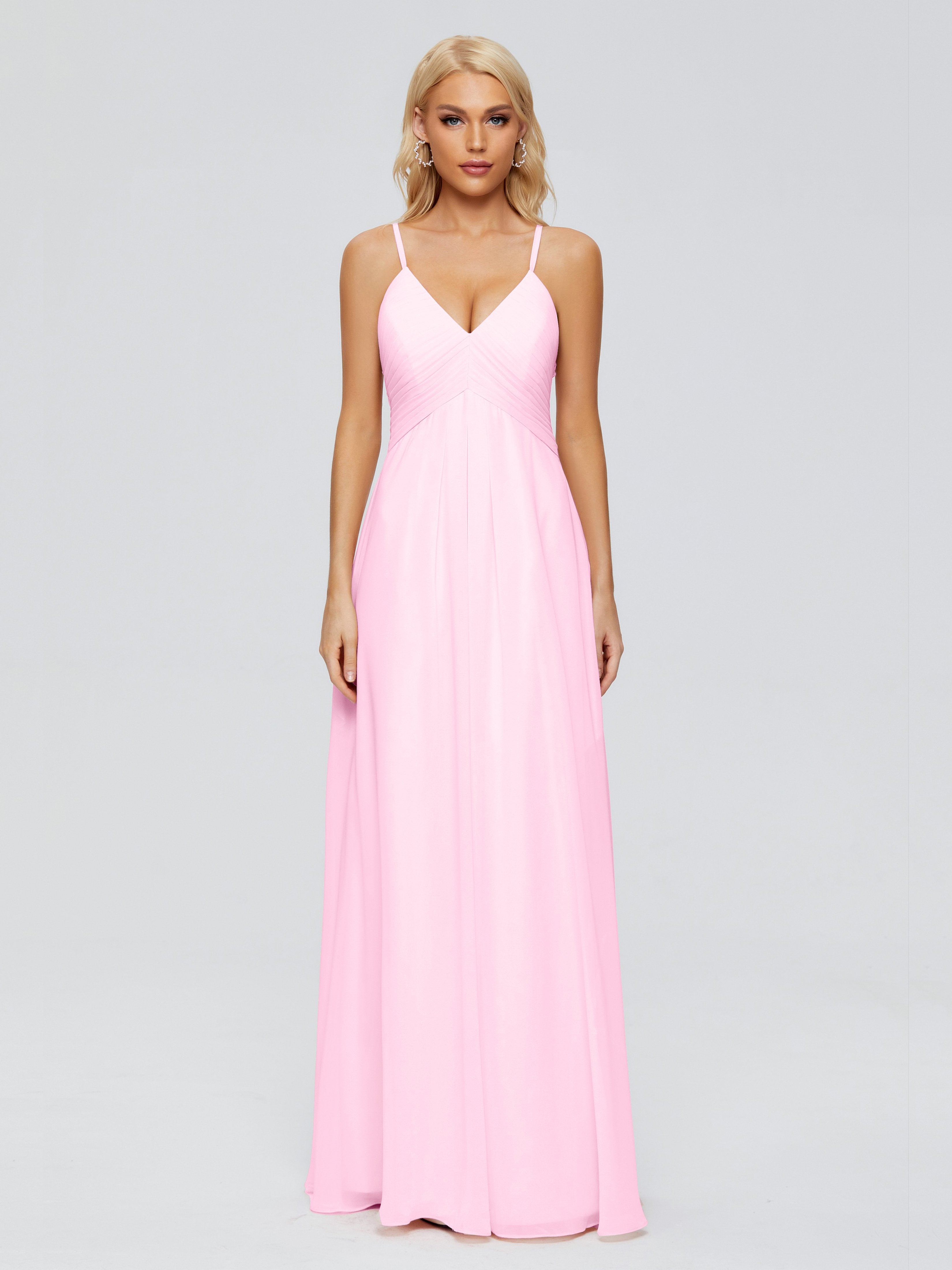 Hadley Spaghetti Straps Chiffon Bridesmaid Dresses