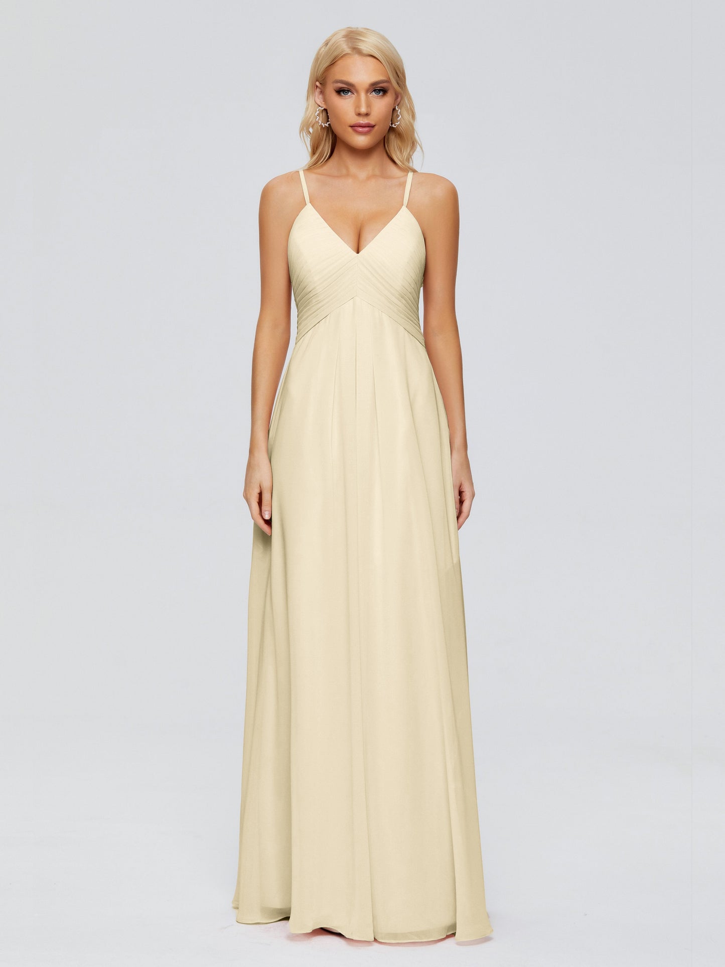 Hadley Spaghetti Straps Chiffon Bridesmaid Dresses