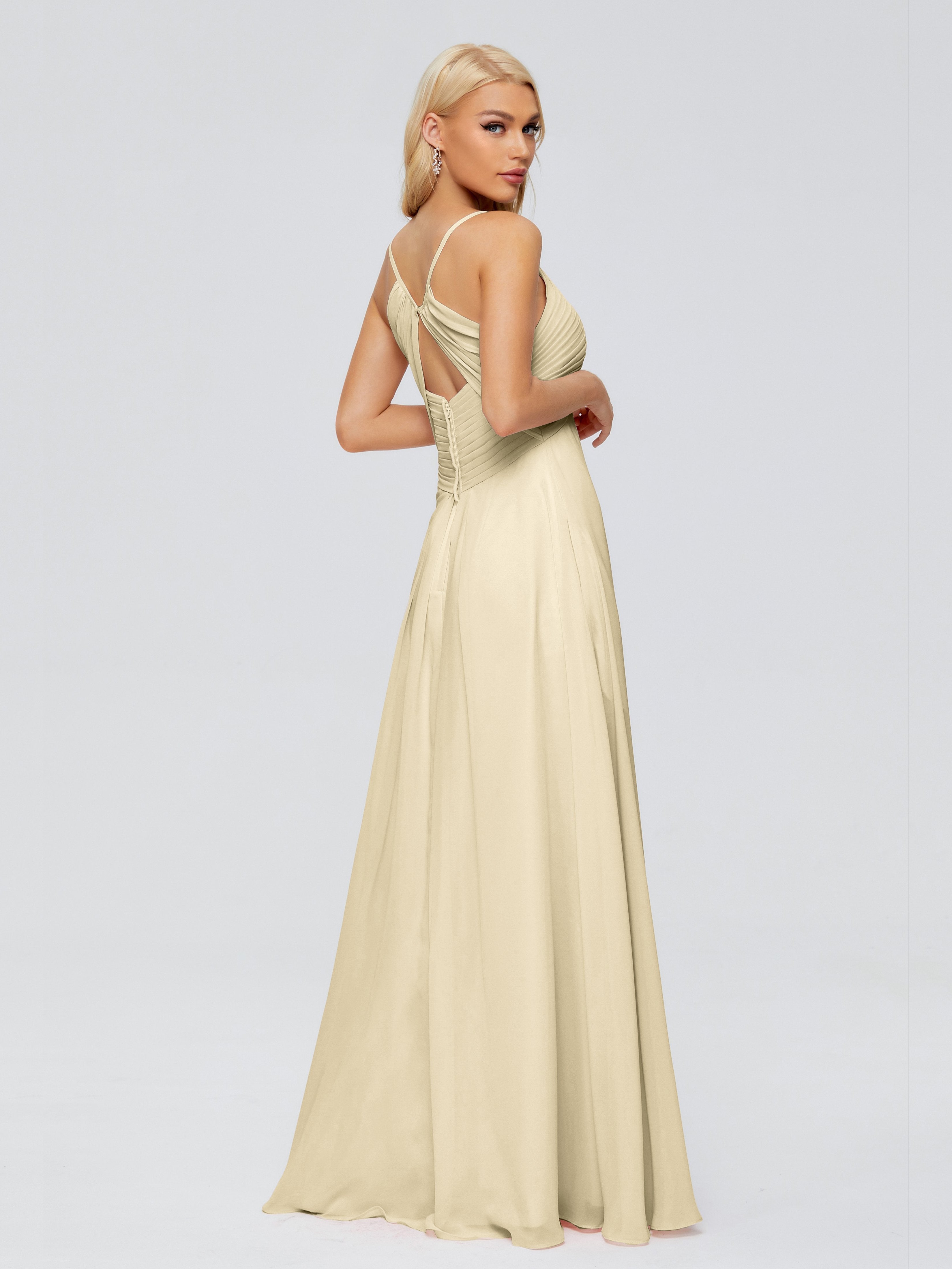 Hadley Spaghetti Straps Chiffon Bridesmaid Dresses