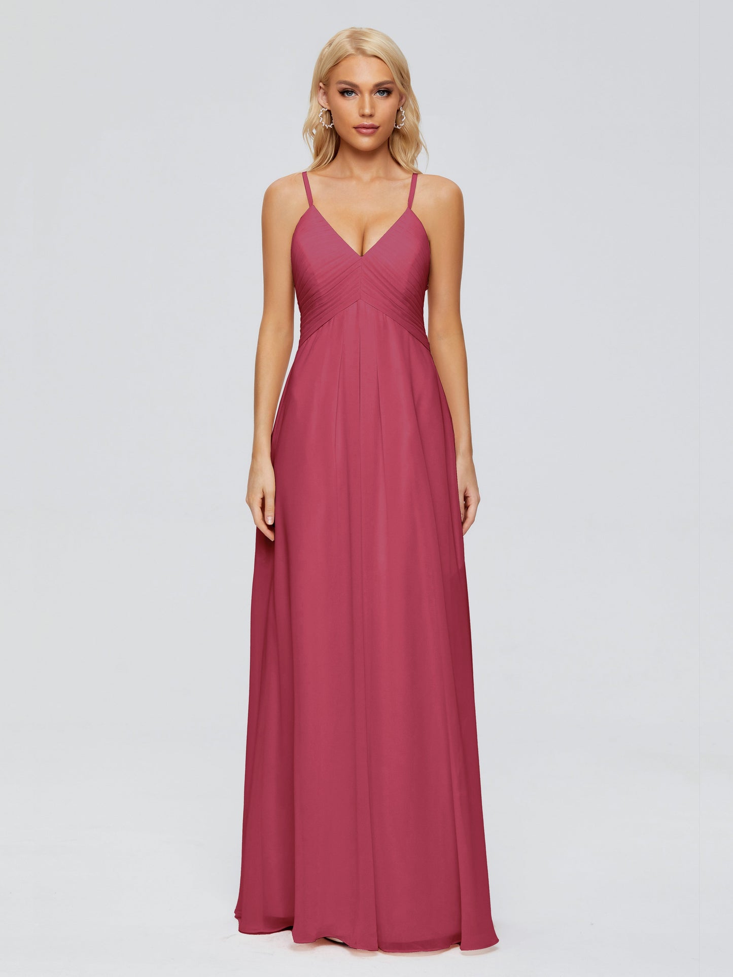 Hadley Spaghetti Straps Chiffon Bridesmaid Dresses