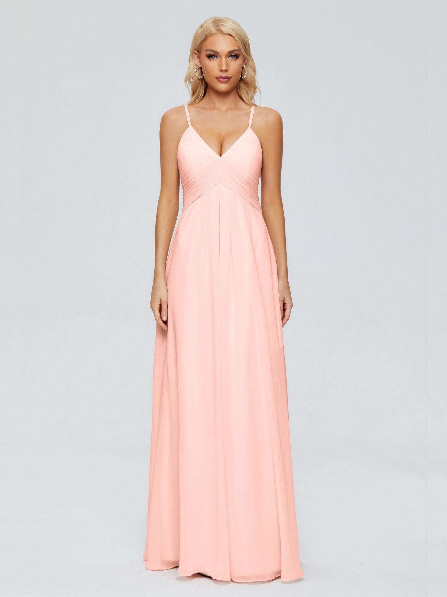 Hadley Spaghetti Straps Chiffon Bridesmaid Dresses
