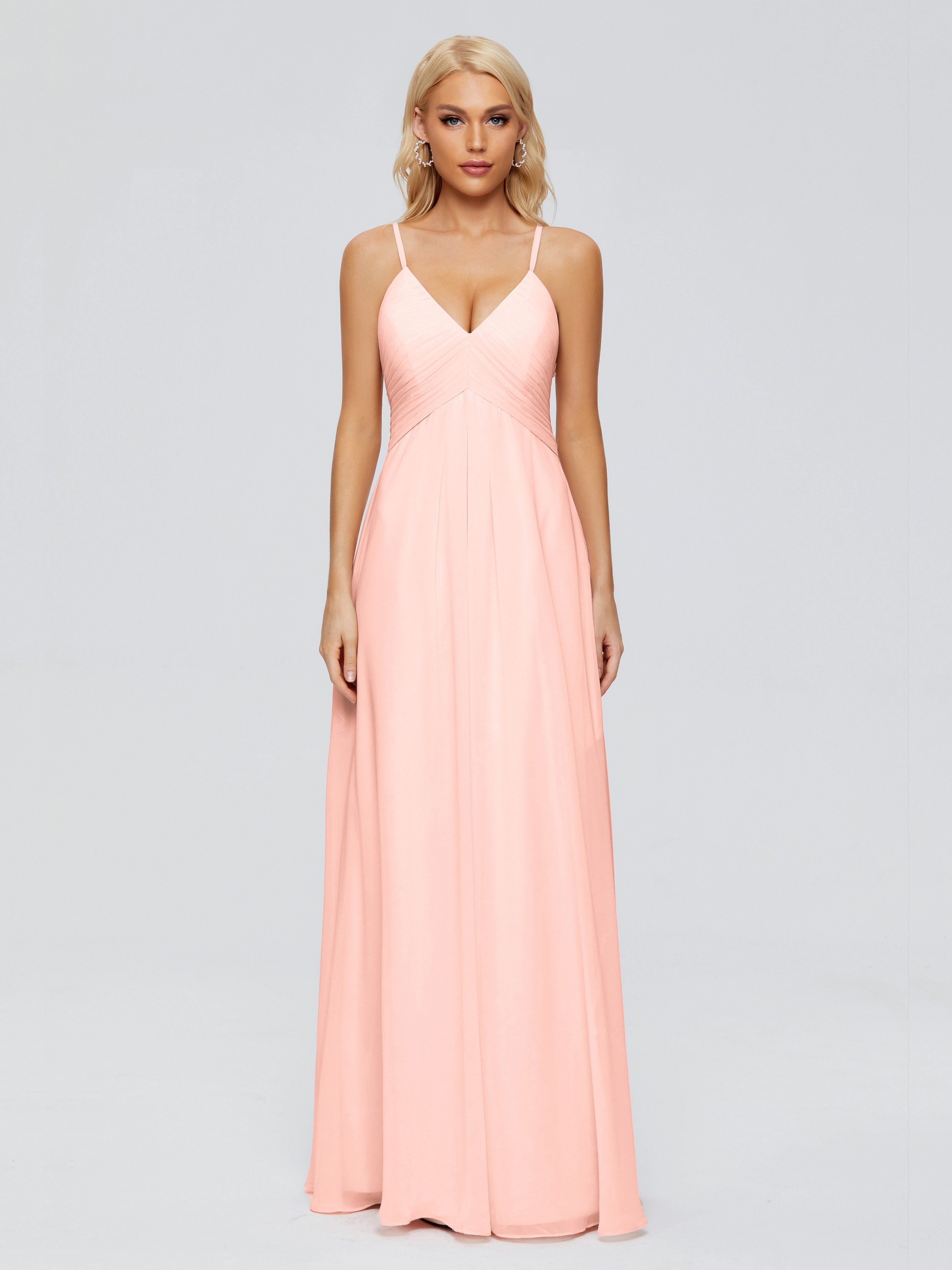 Hadley Spaghetti Straps Chiffon Bridesmaid Dresses