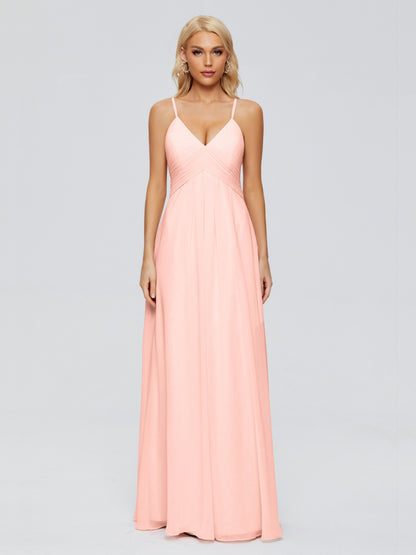 Hadley Spaghetti Straps Chiffon Bridesmaid Dresses