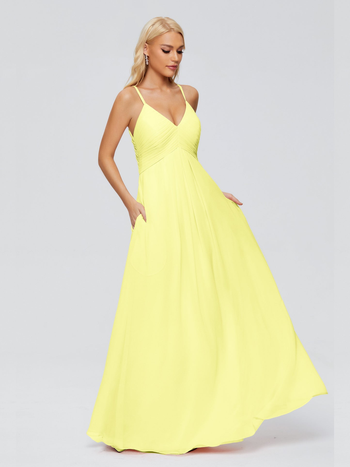 Hadley Spaghetti Straps Chiffon Bridesmaid Dresses