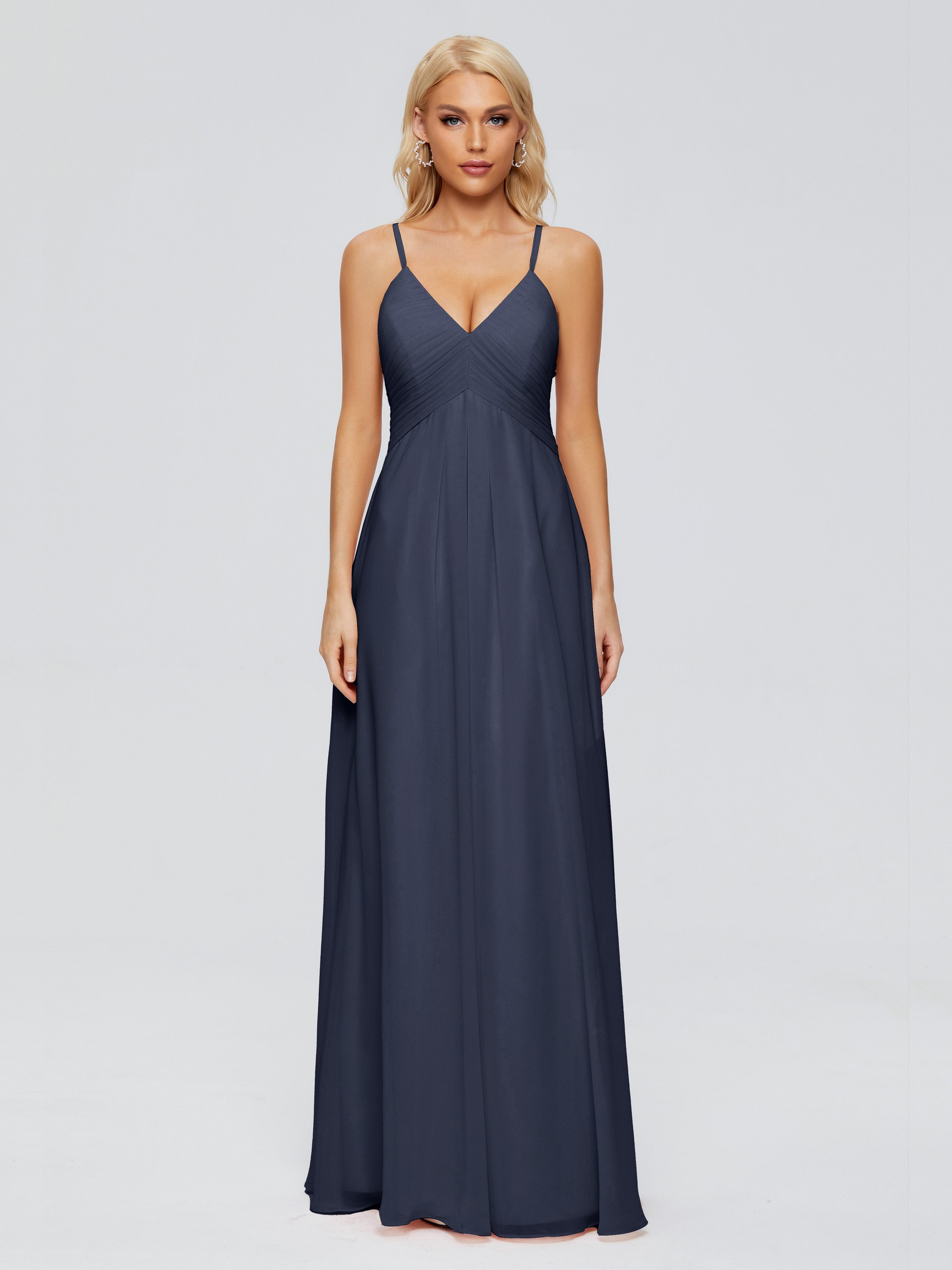 Hadley Spaghetti Straps Chiffon Bridesmaid Dresses