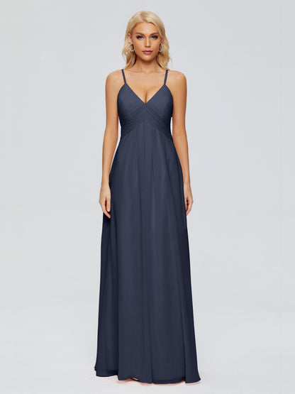 Hadley Spaghetti Straps Chiffon Bridesmaid Dresses