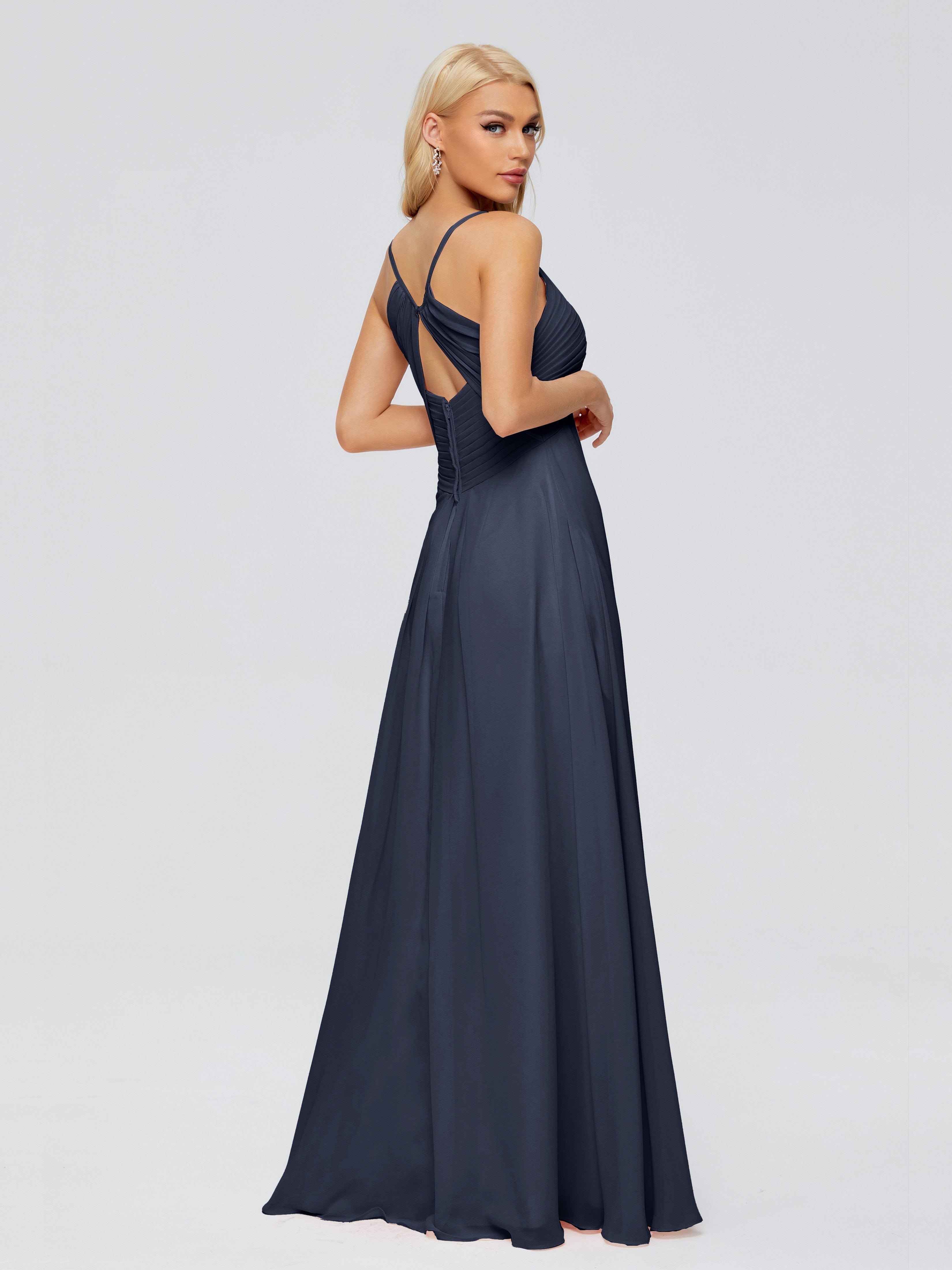 Hadley Spaghetti Straps Chiffon Bridesmaid Dresses