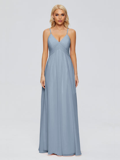 Hadley Spaghetti Straps Chiffon Bridesmaid Dresses