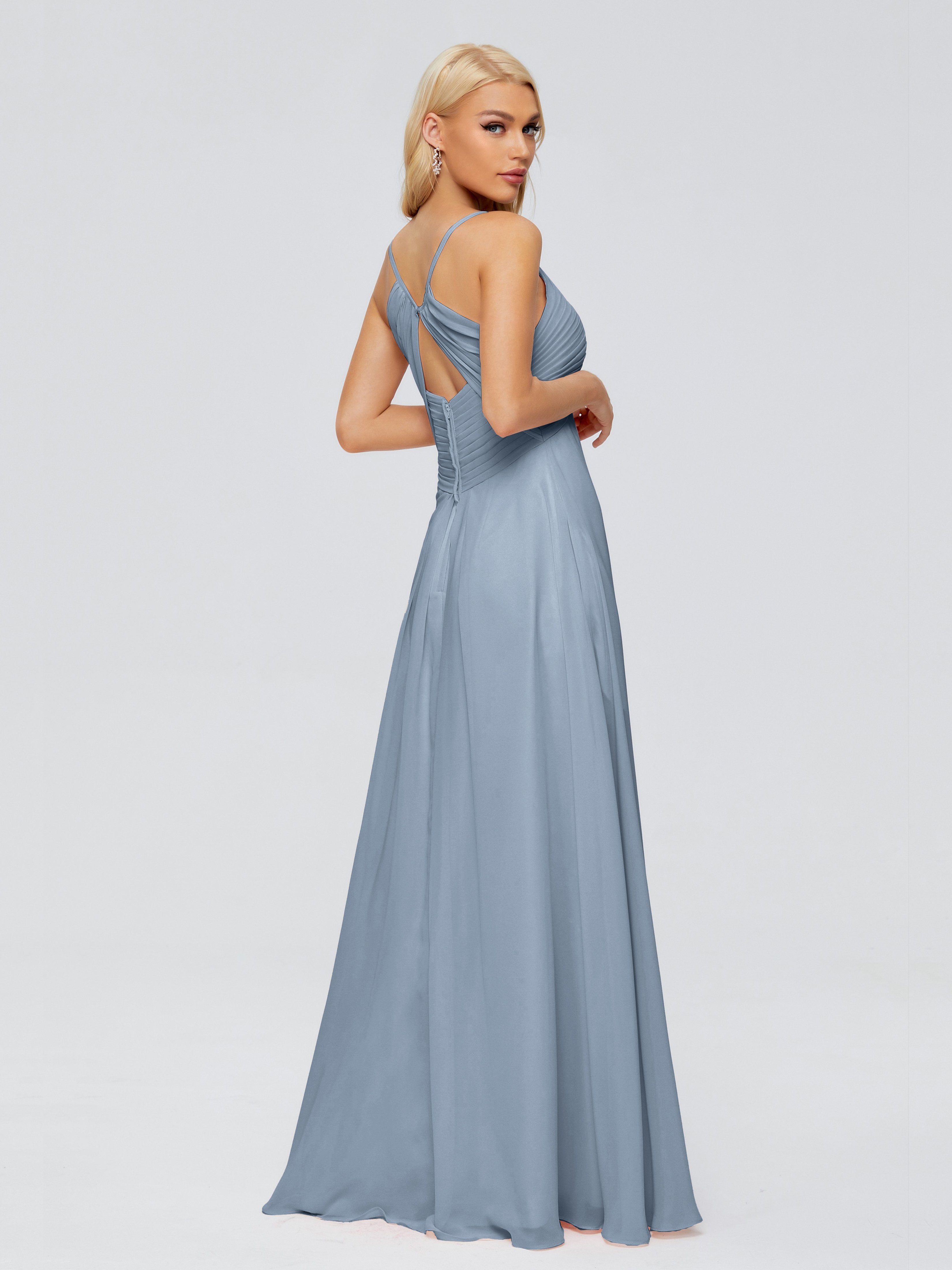 Hadley Spaghetti Straps Chiffon Bridesmaid Dresses