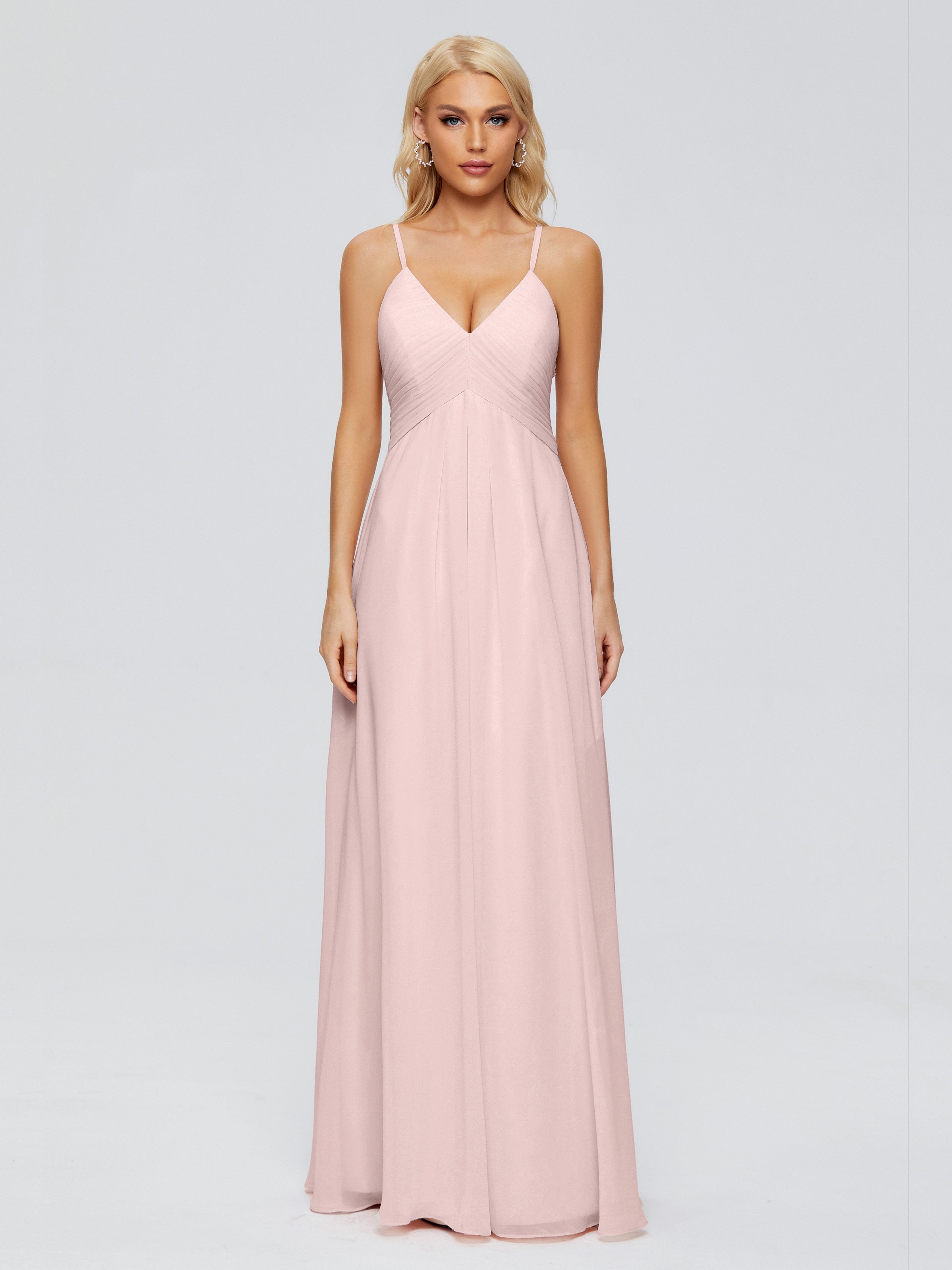 Hadley Spaghetti Straps Chiffon Bridesmaid Dresses