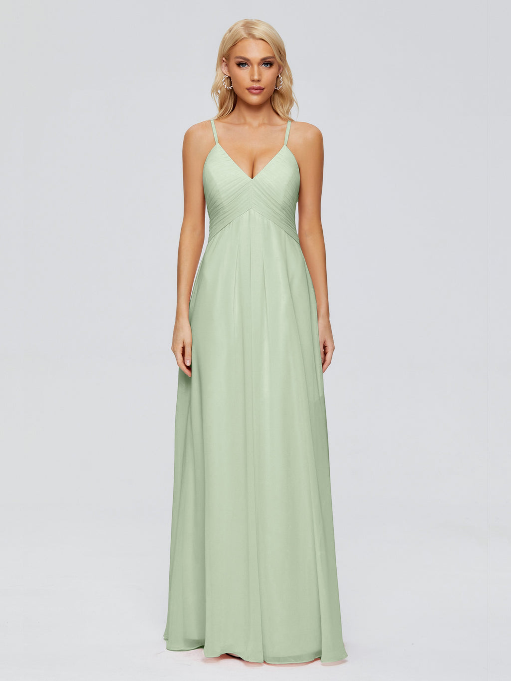 Hadley Spaghetti Straps Chiffon Bridesmaid Dresses