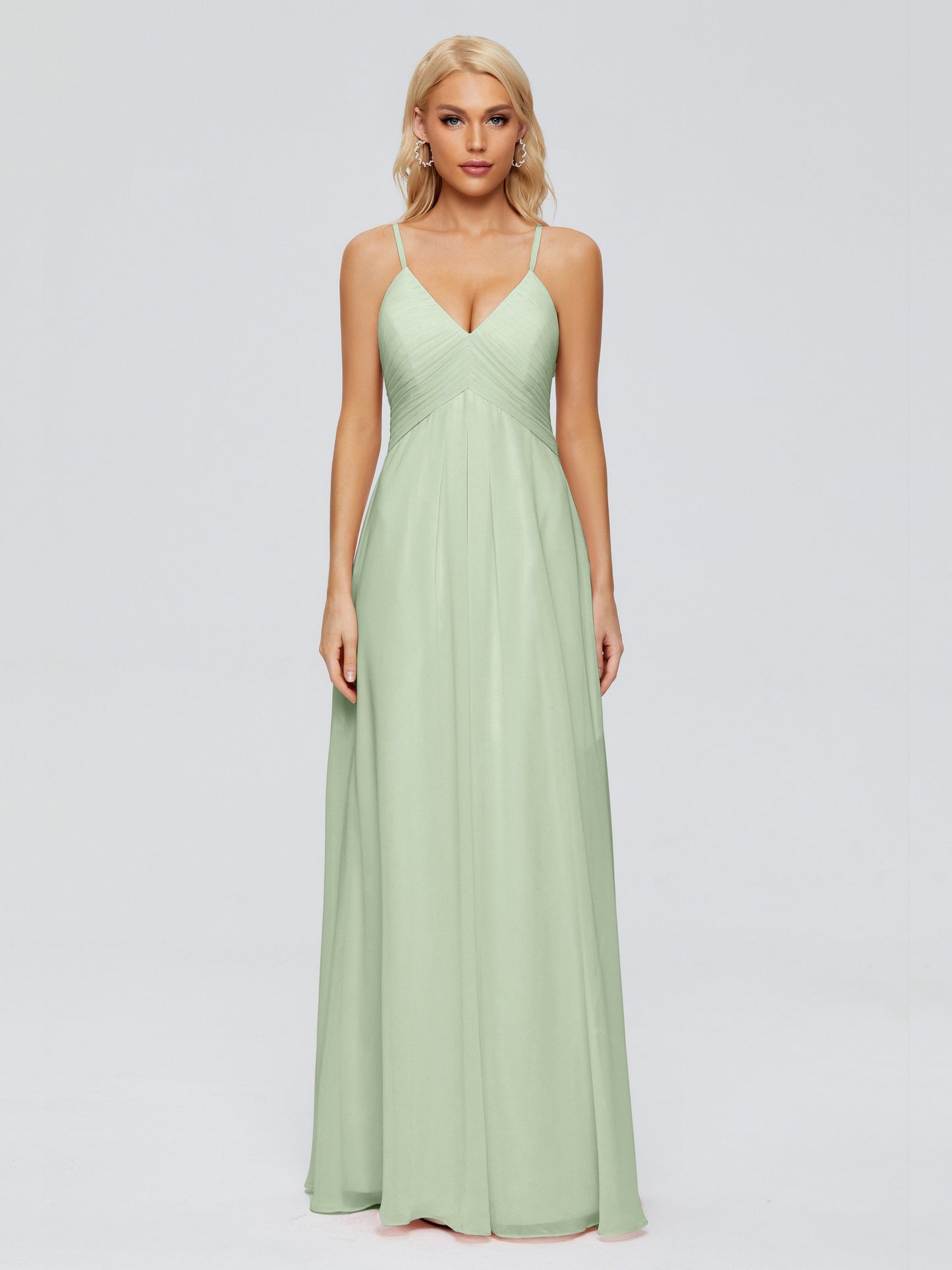 Hadley Spaghetti Straps Chiffon Bridesmaid Dresses