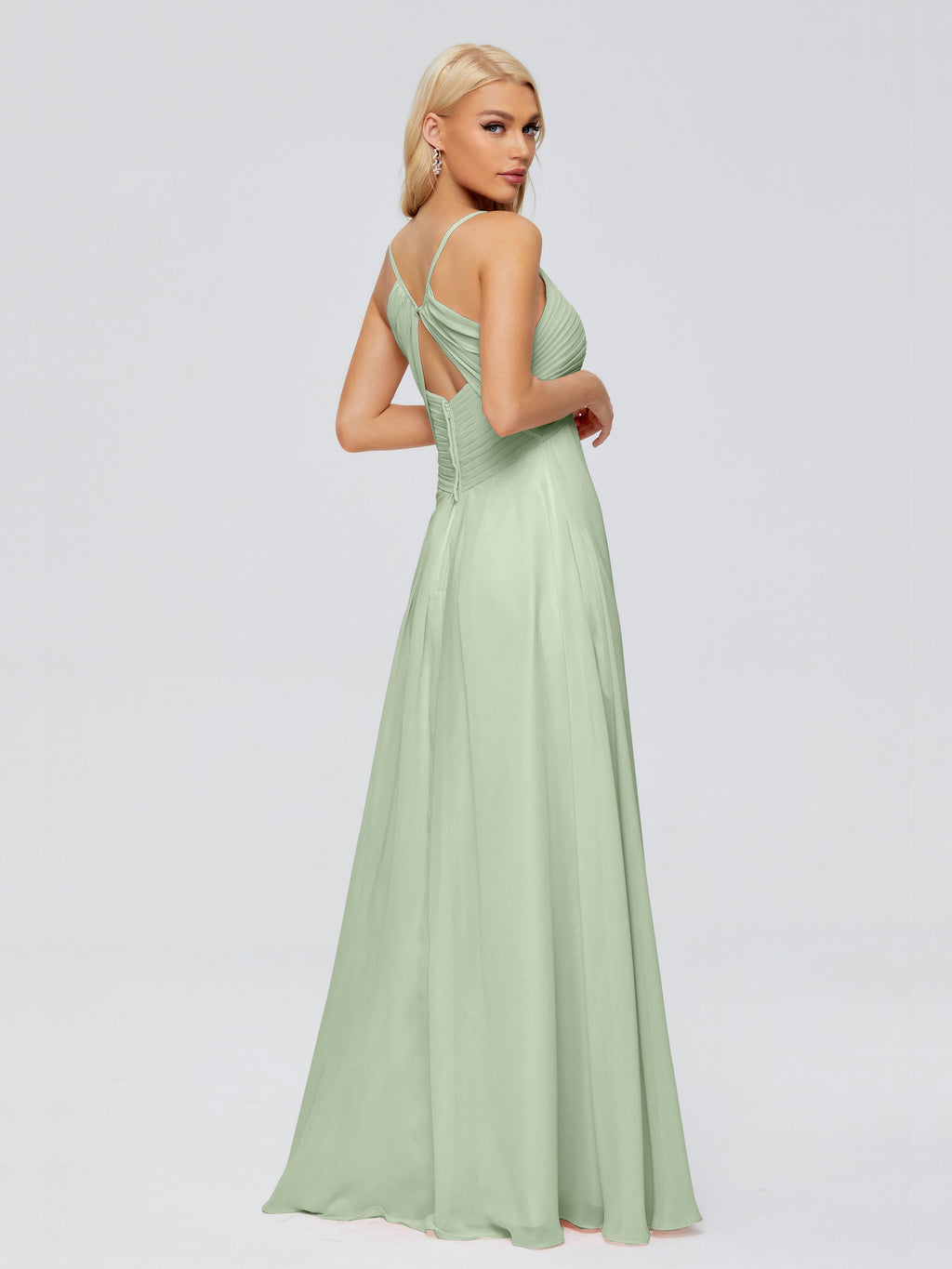 Hadley Spaghetti Straps Chiffon Bridesmaid Dresses