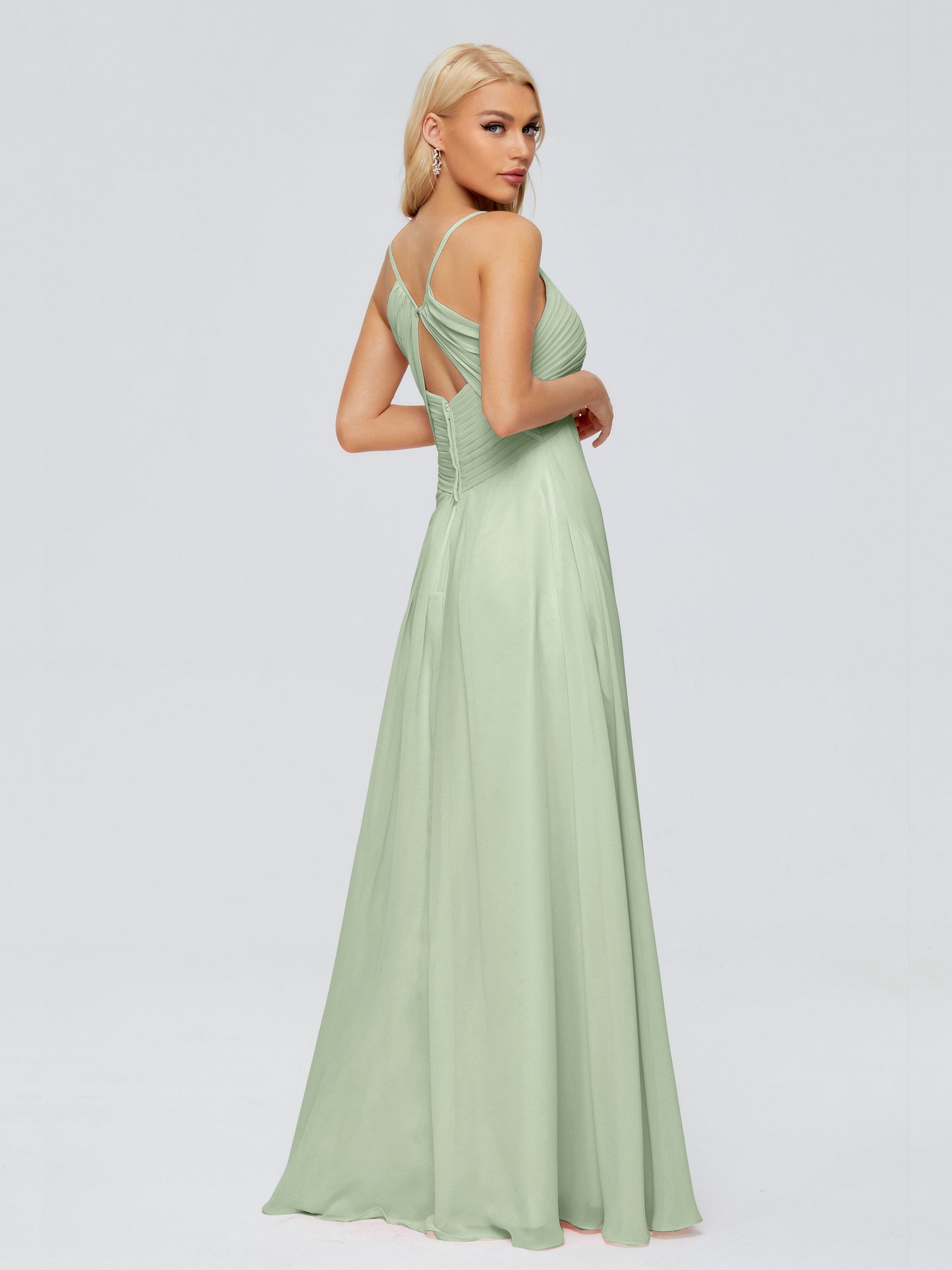 Hadley Spaghetti Straps Chiffon Bridesmaid Dresses