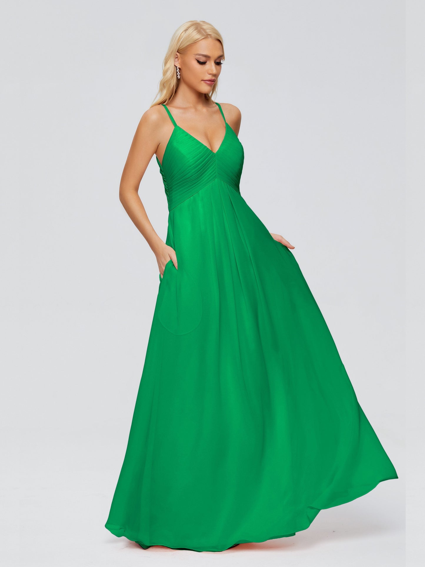 Hadley Spaghetti Straps Chiffon Bridesmaid Dresses