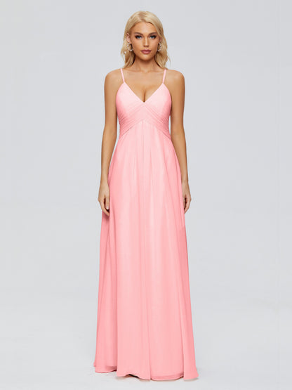 Hadley Spaghetti Straps Chiffon Bridesmaid Dresses