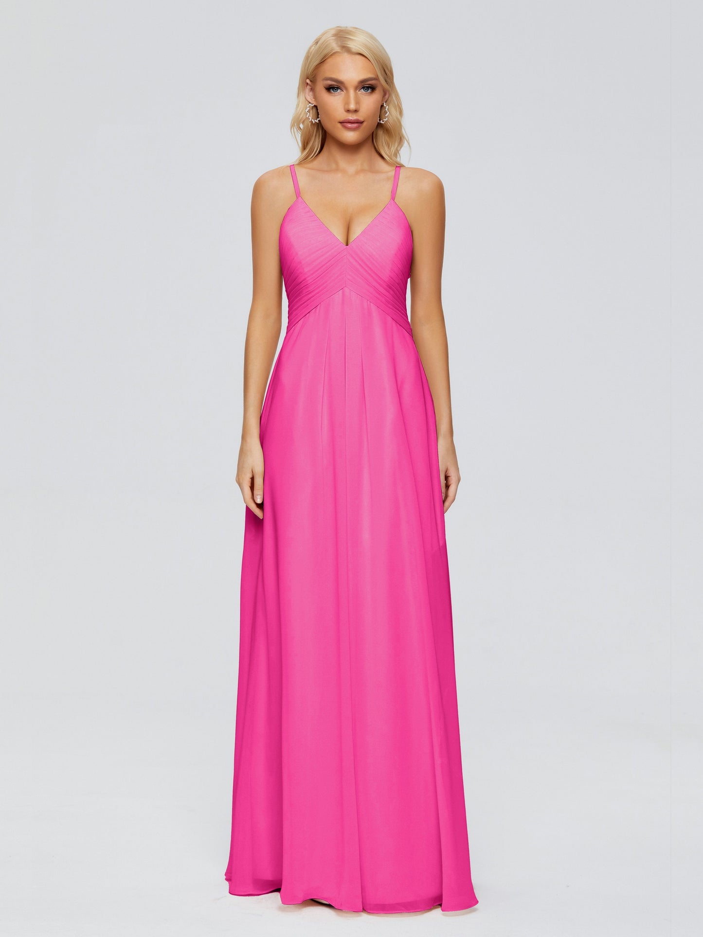 Hadley Spaghetti Straps Chiffon Bridesmaid Dresses