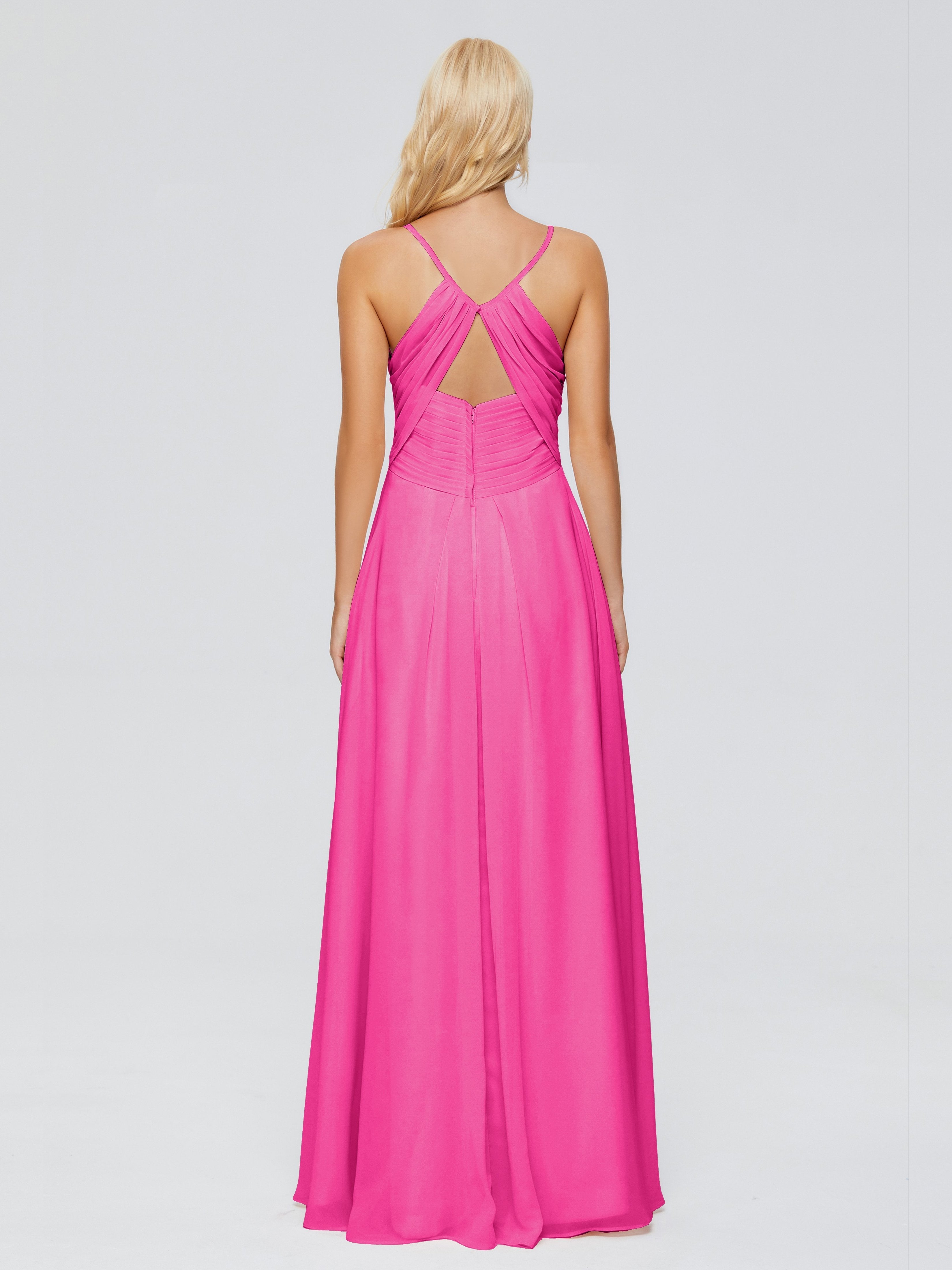 Hadley Spaghetti Straps Chiffon Bridesmaid Dresses