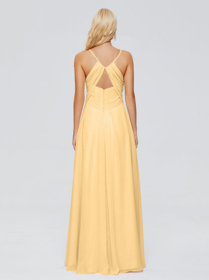 Hadley Spaghetti Straps Chiffon Bridesmaid Dresses
