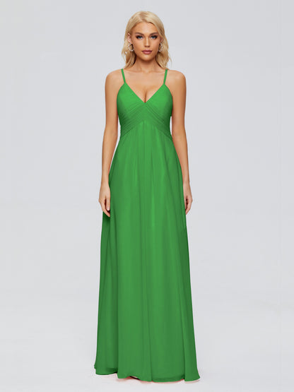 Hadley Spaghetti Straps Chiffon Bridesmaid Dresses